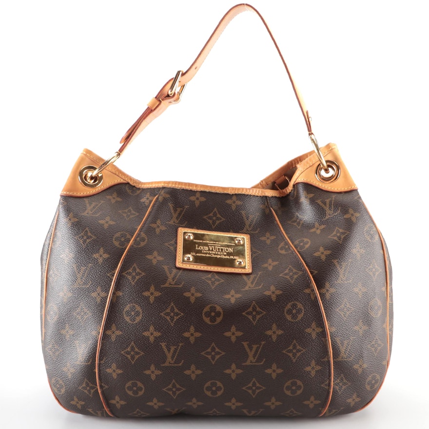 Louis Vuitton Galleria Shoulder Bag in Monogram Canvas and Vachetta Leather