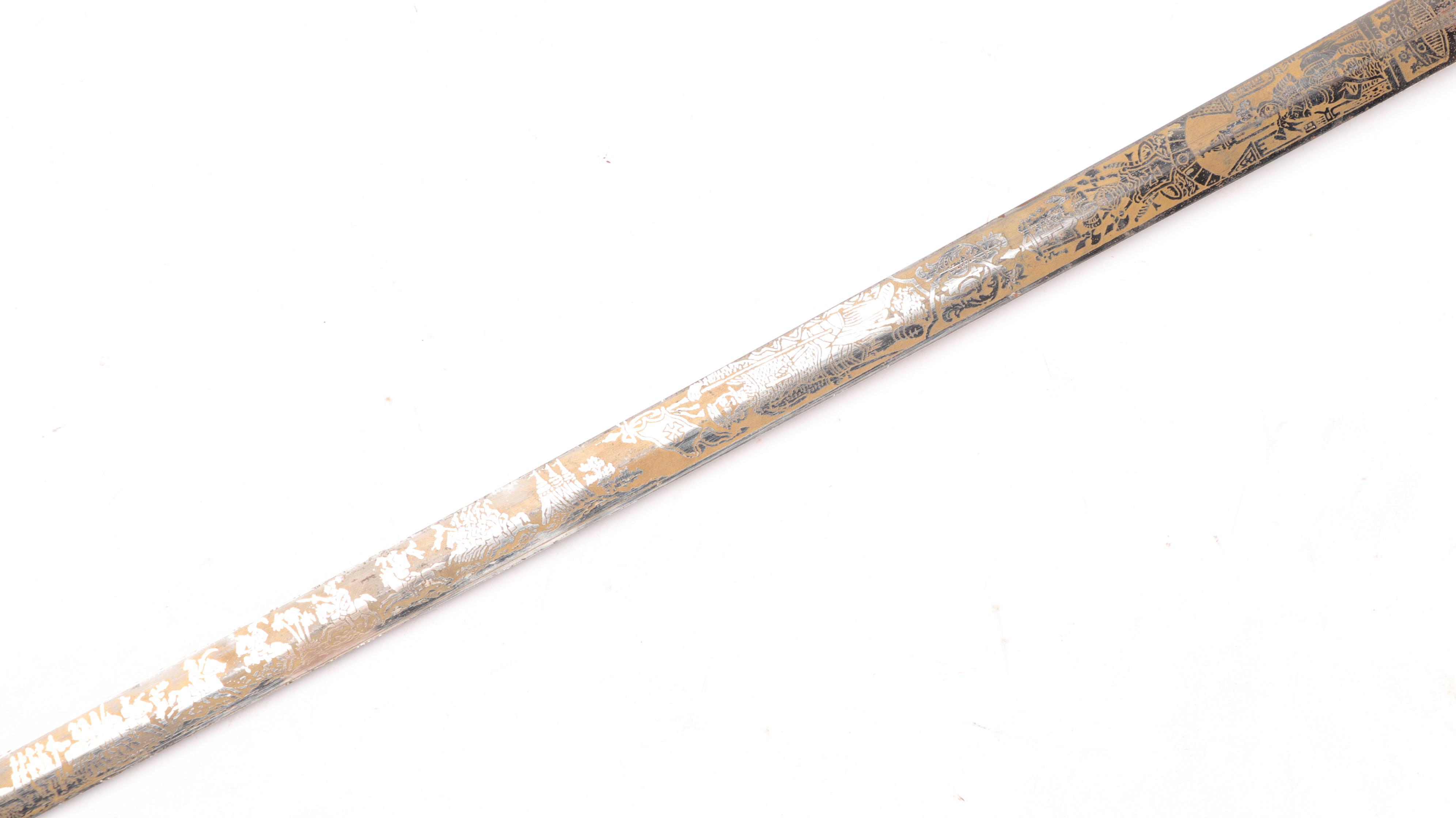 Ragalia Co. Masonic Temple Momento Mori Ceremonial Sword, Early 20th Century