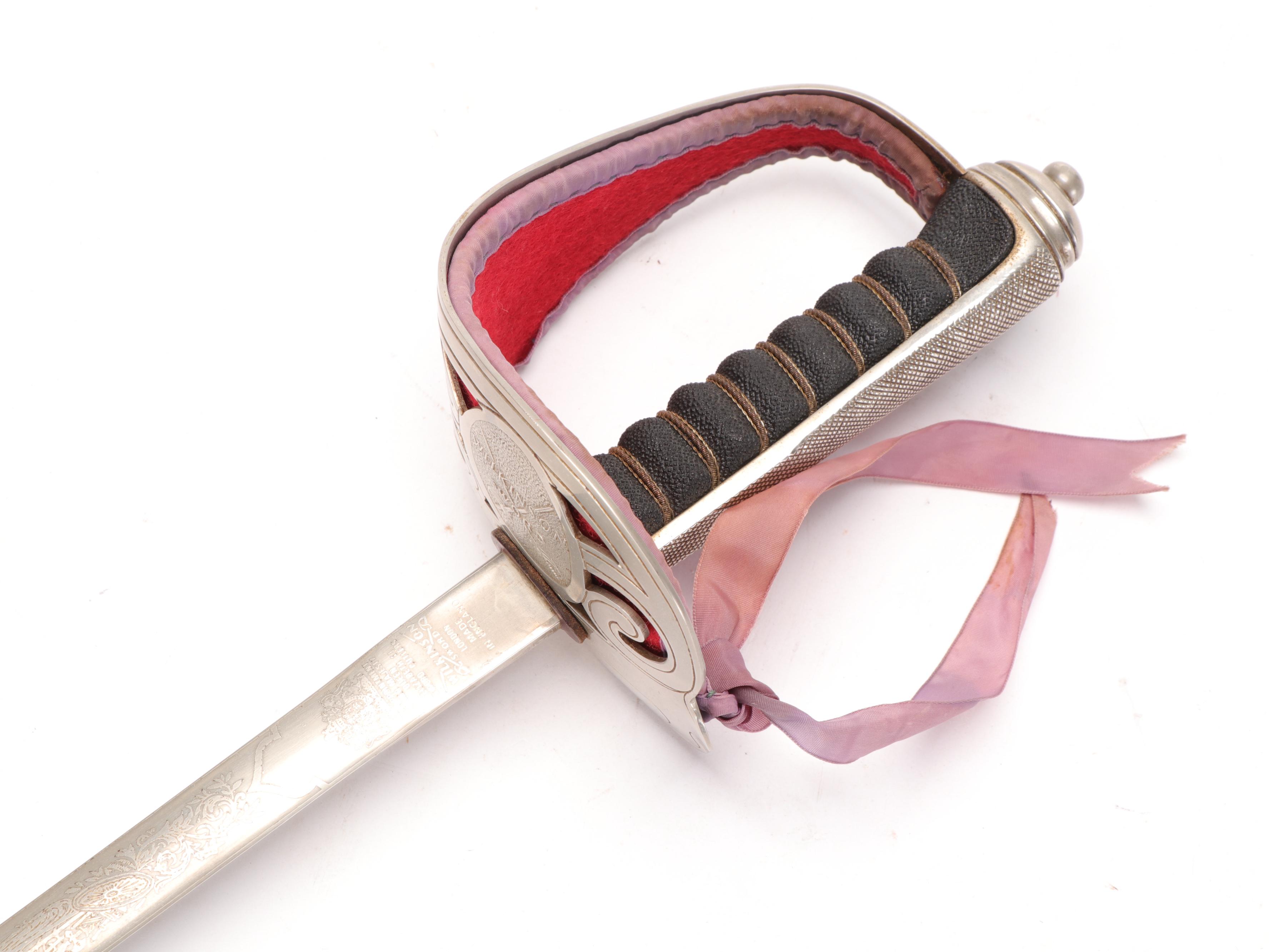 Wilkinson Sword Officer's Ceremonial Saber with Display Mount