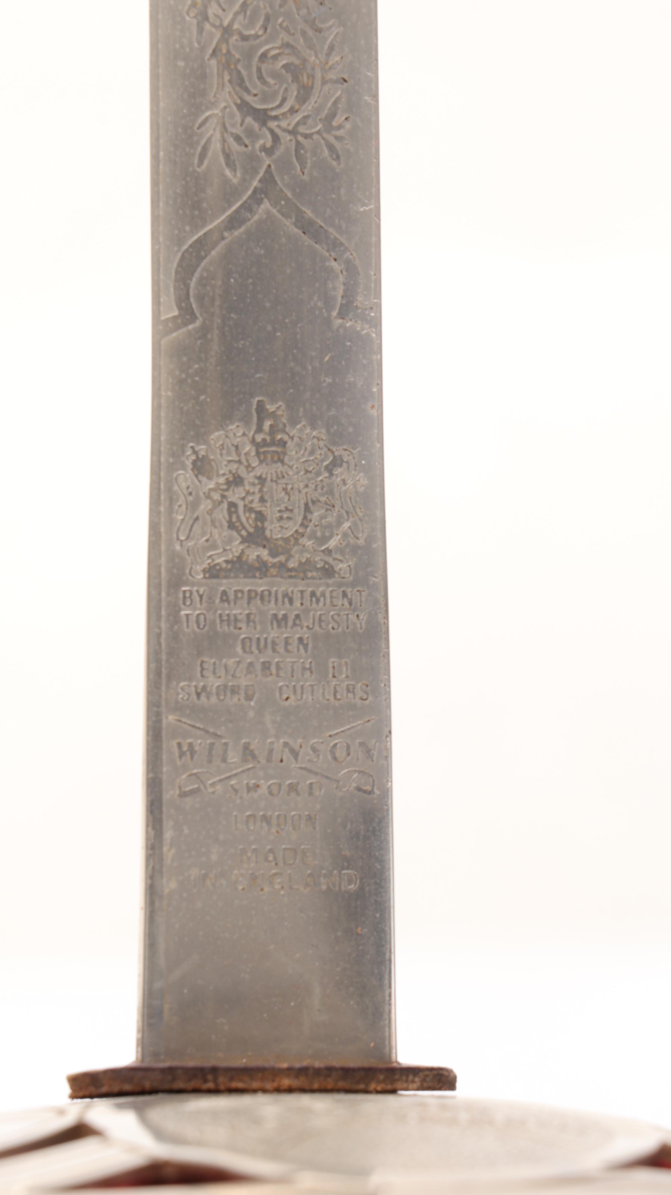 Wilkinson Sword Officer's Ceremonial Saber with Display Mount