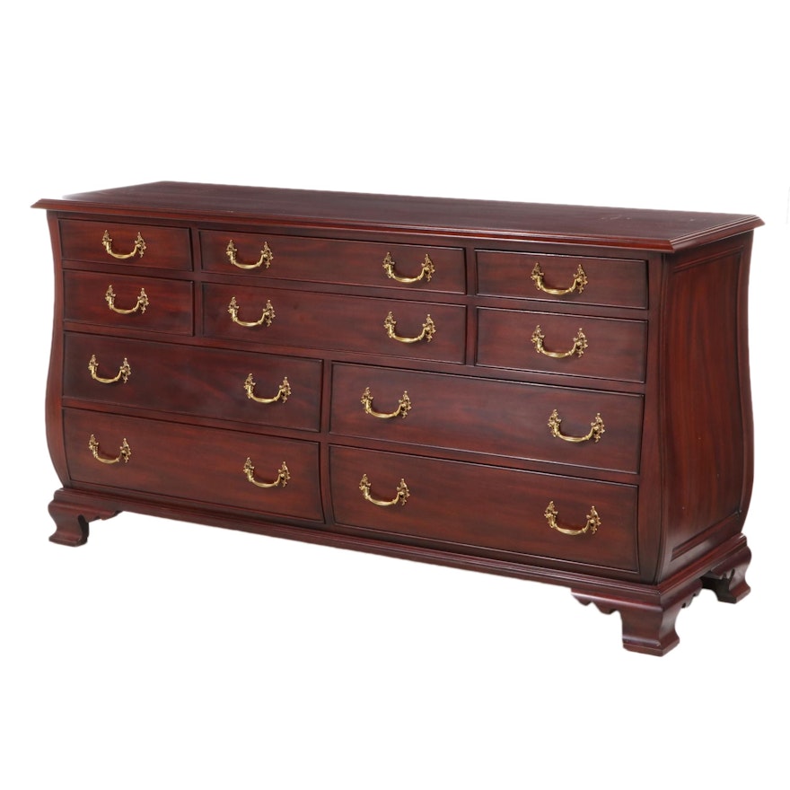 Henkel-Harris Bombé-Form Mahogany Dresser