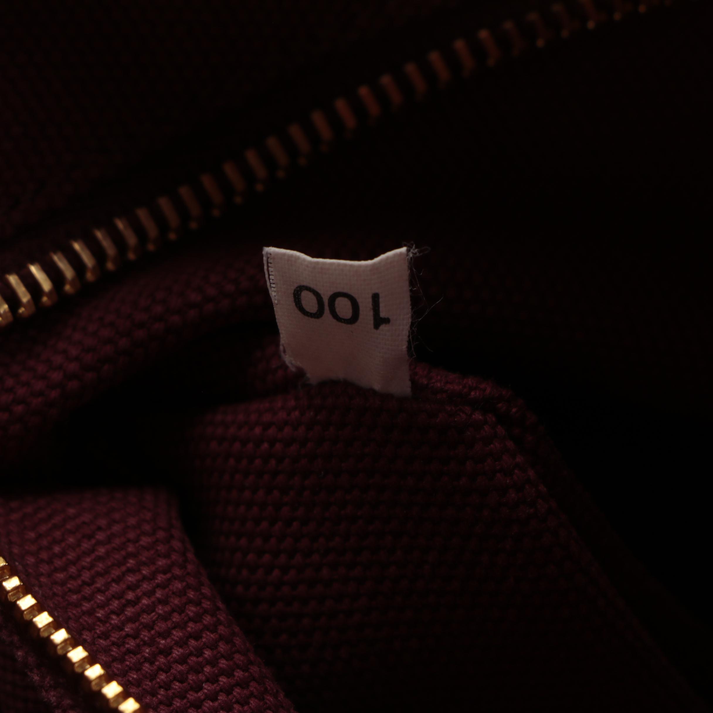 Prada Canapa Two-Way Tote in Embellished Amaranto Canvas