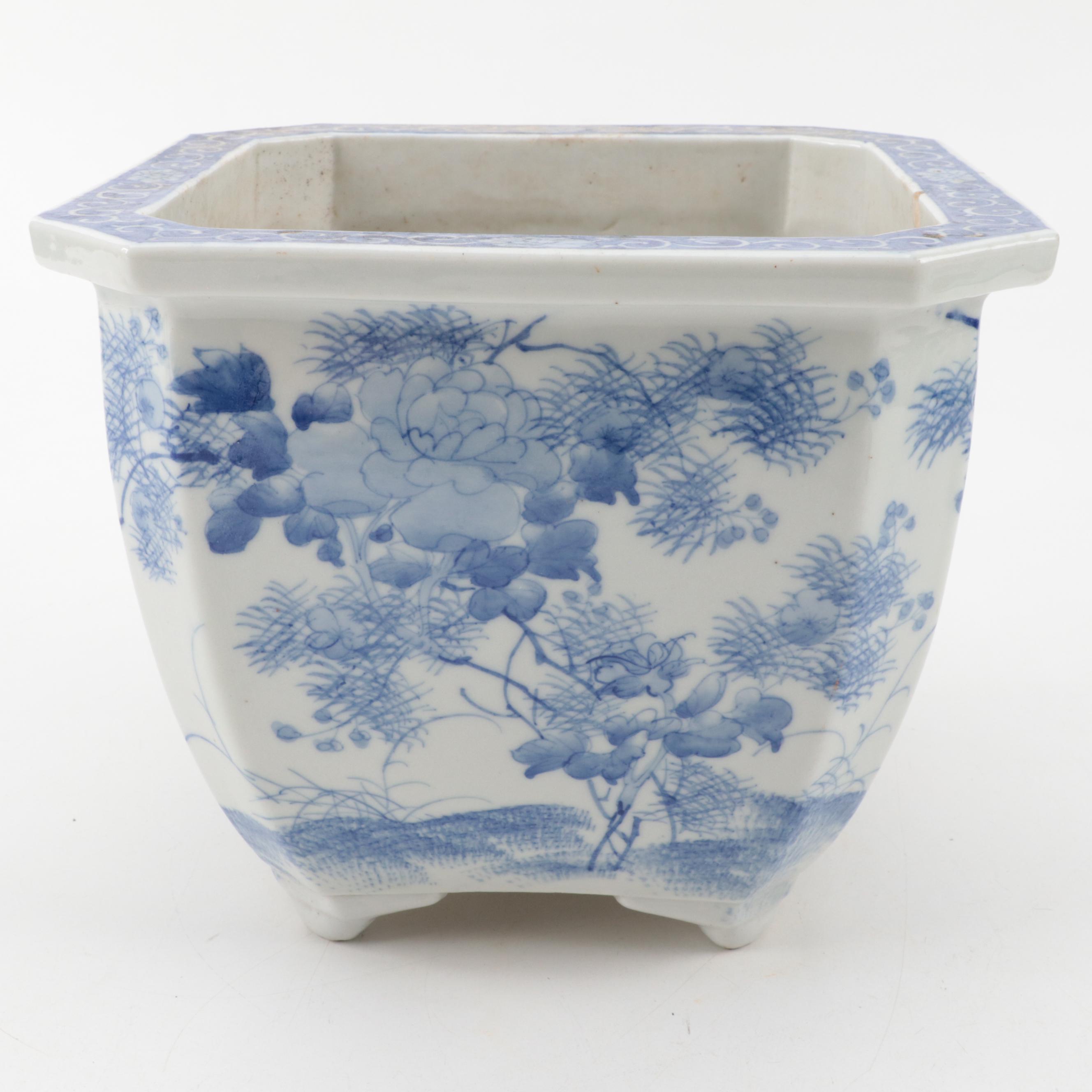 Chinese Blue and White Porcelain Planters