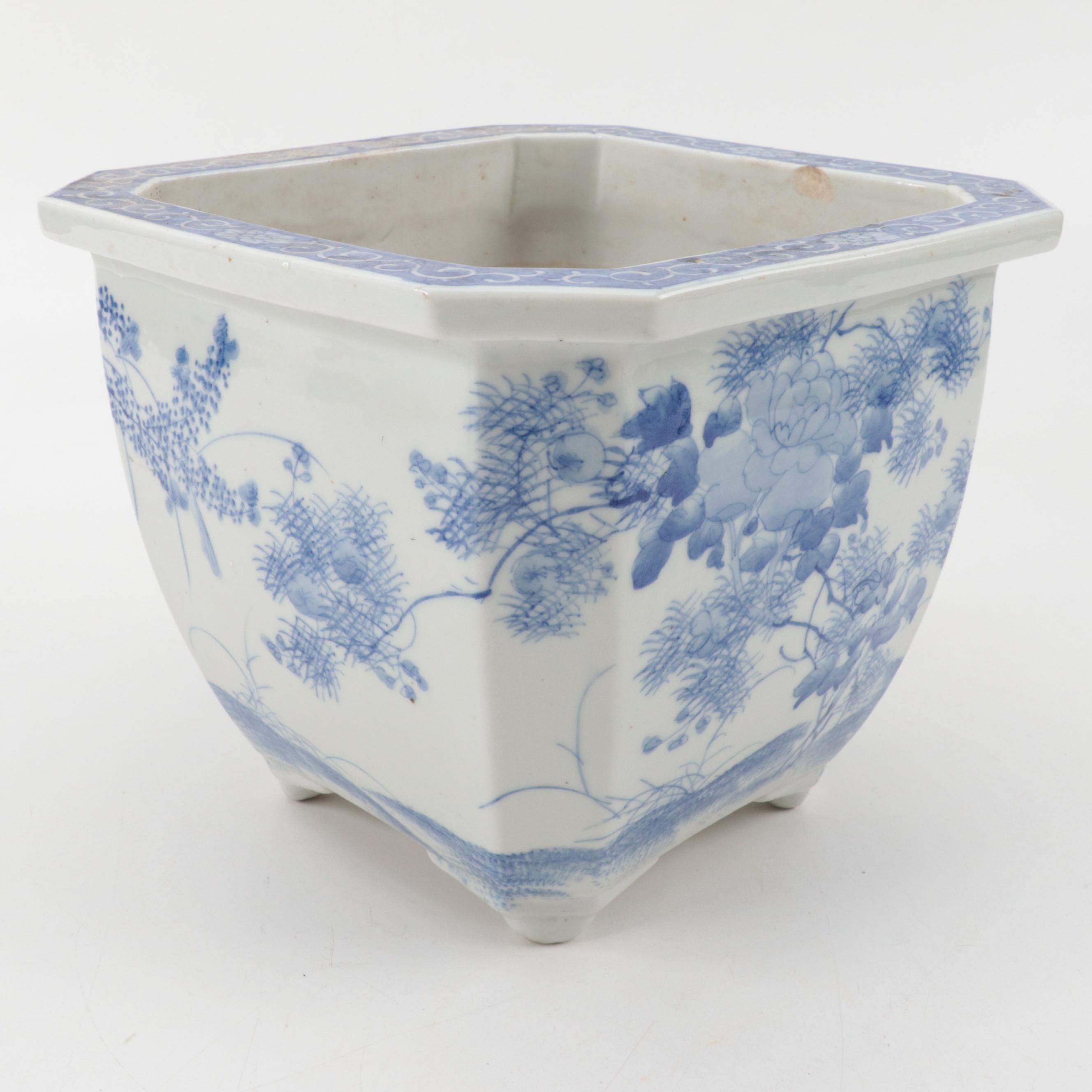 Chinese Blue and White Porcelain Planters