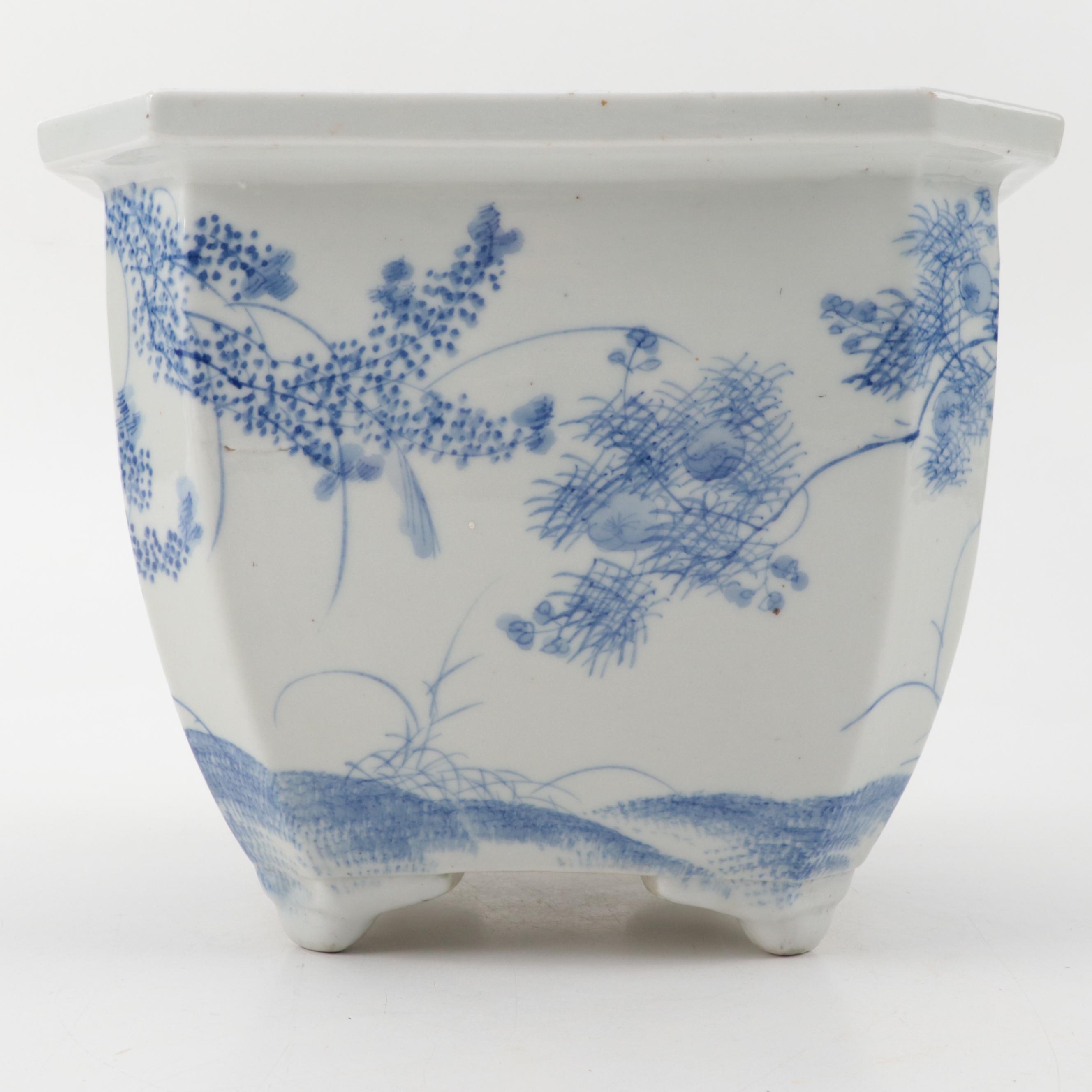 Chinese Blue and White Porcelain Planters