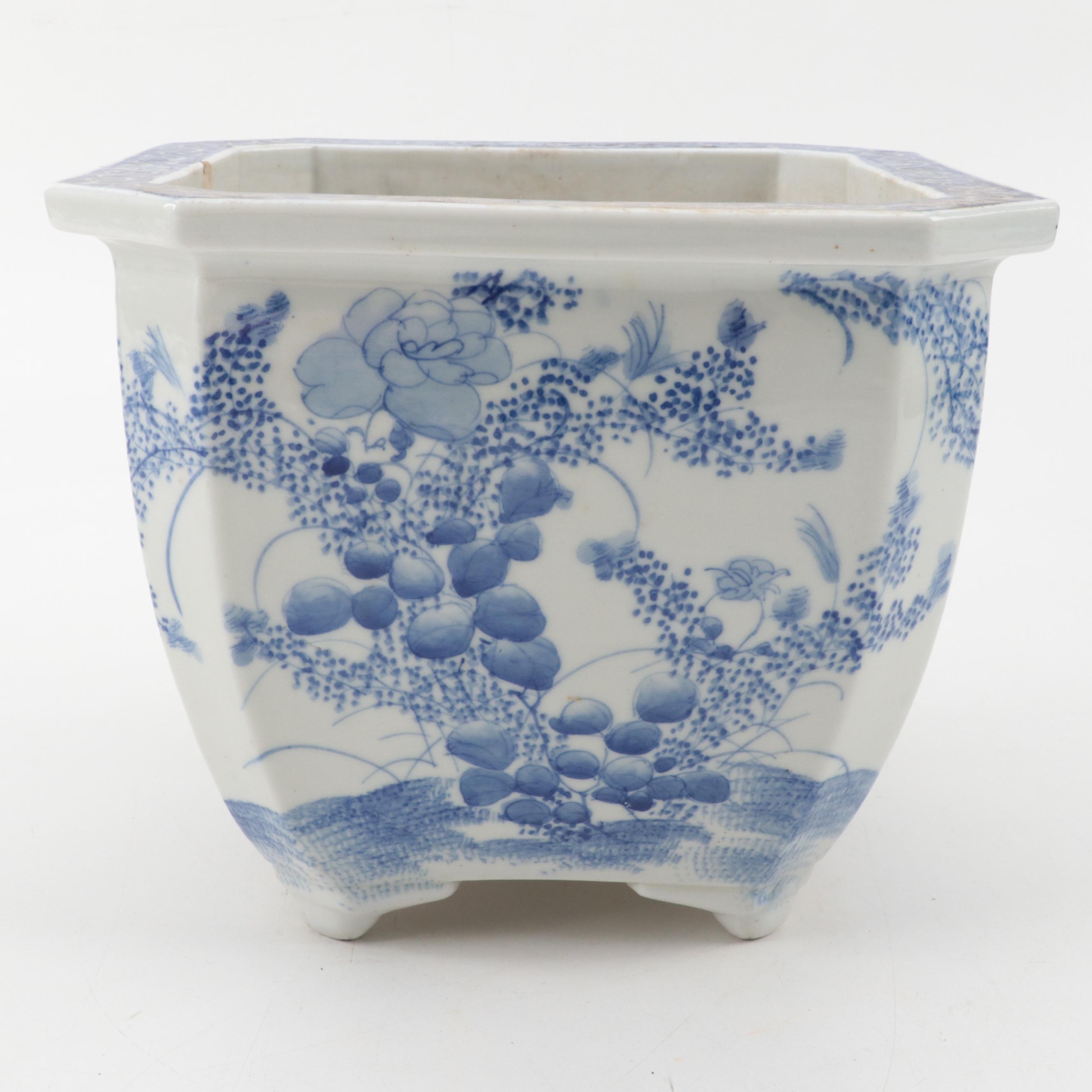 Chinese Blue and White Porcelain Planters