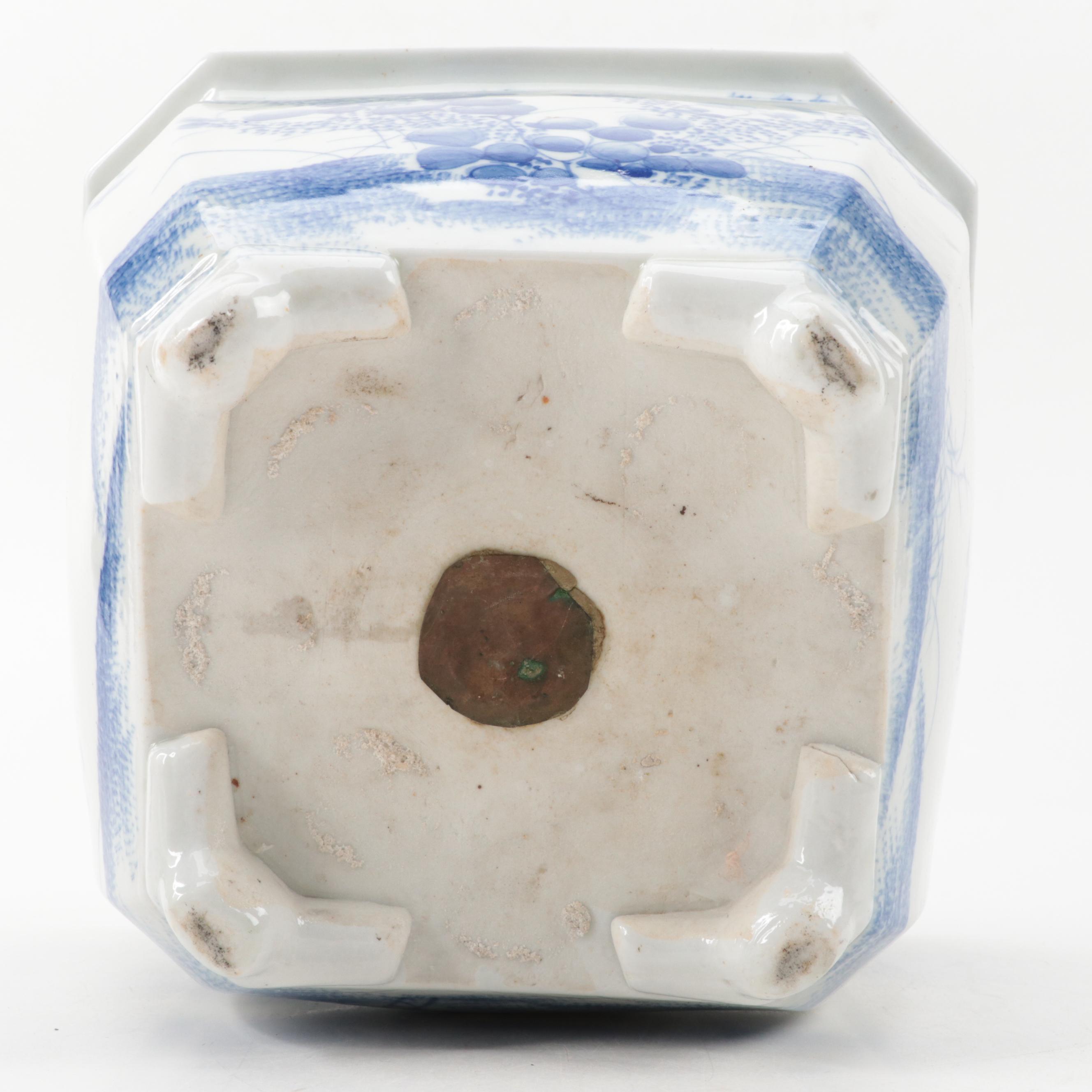 Chinese Blue and White Porcelain Planters