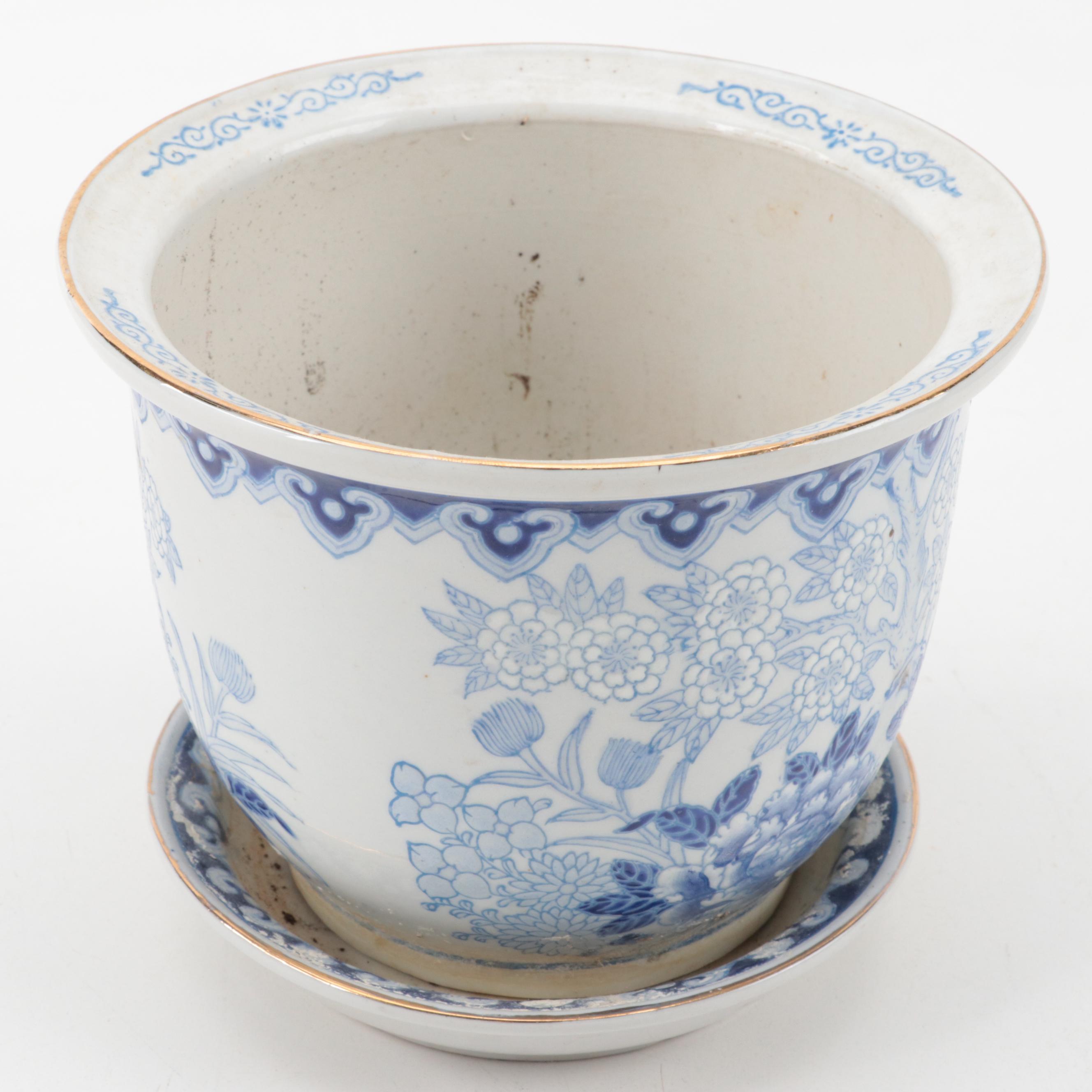 Chinese Blue and White Porcelain Planters