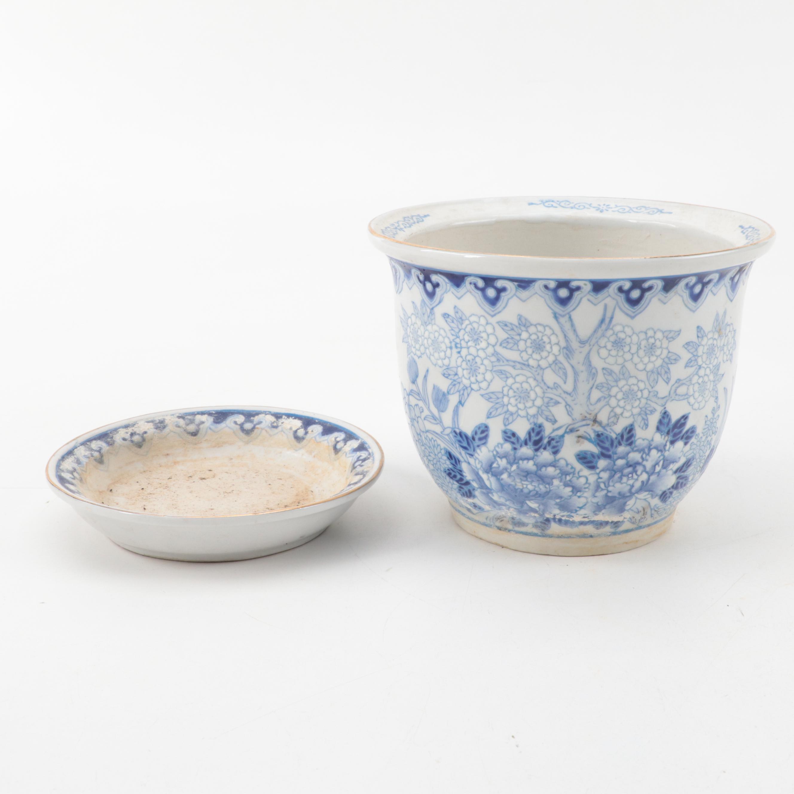 Chinese Blue and White Porcelain Planters