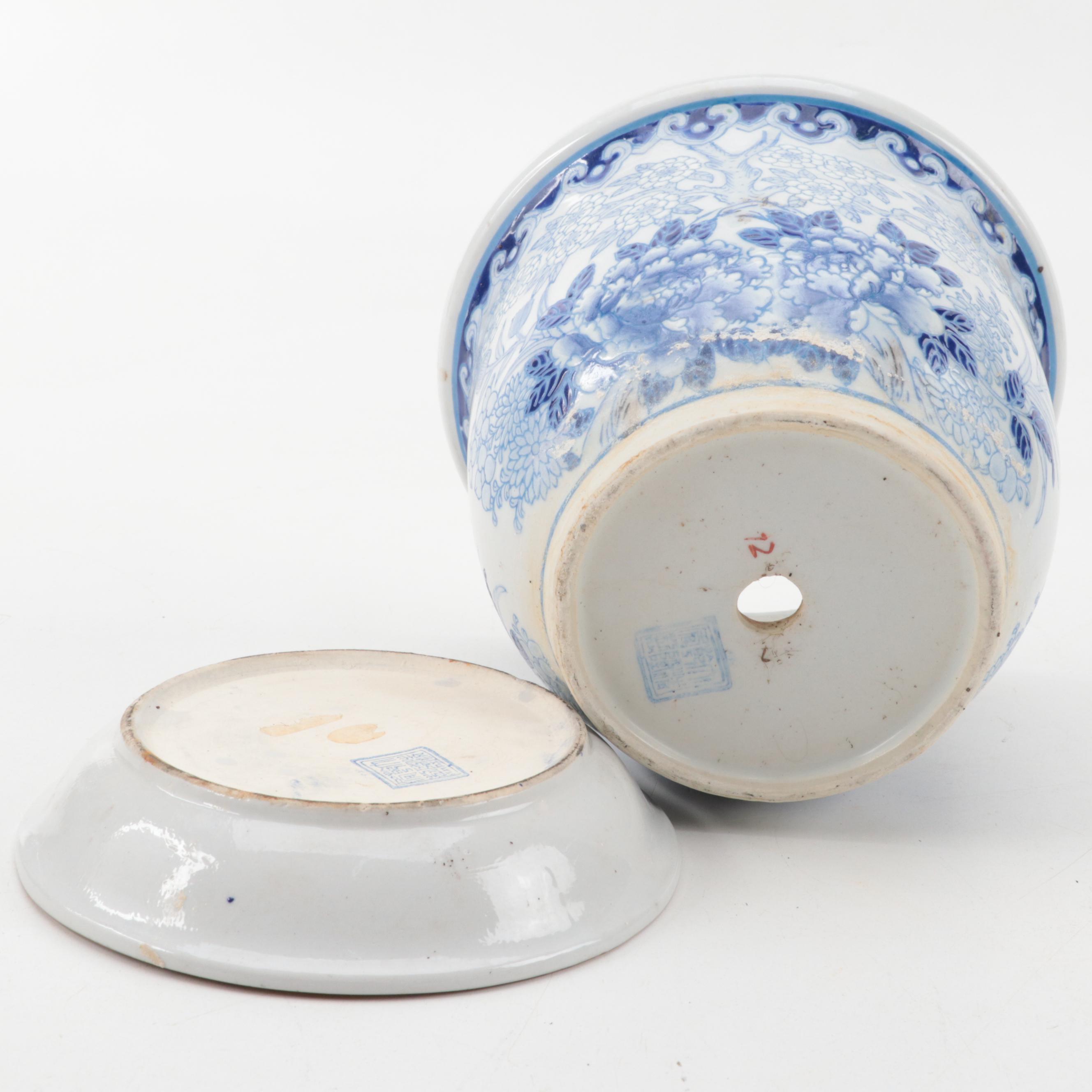 Chinese Blue and White Porcelain Planters