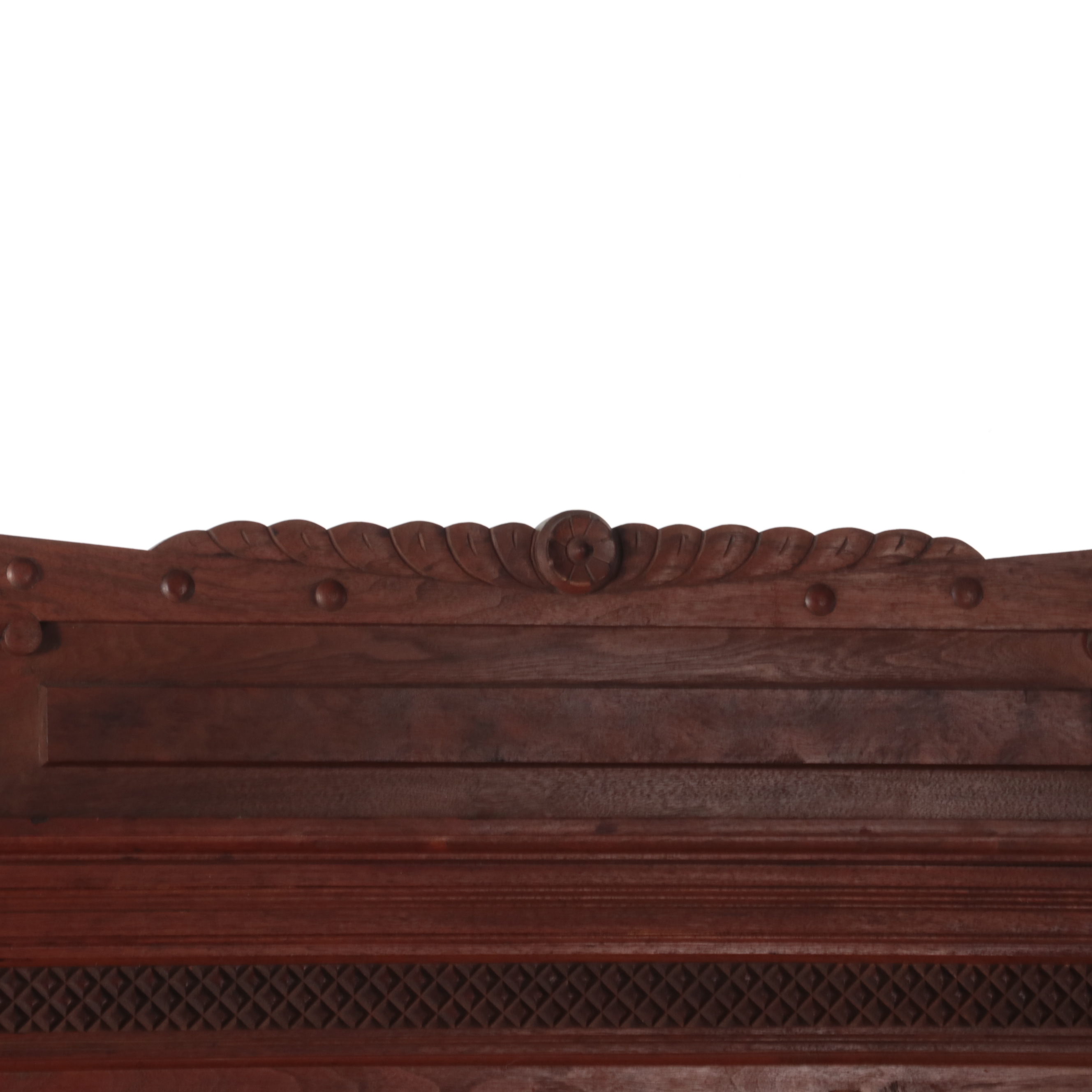 Victorian Eastlake Walnut Bed in Full Size, Late 19th Century