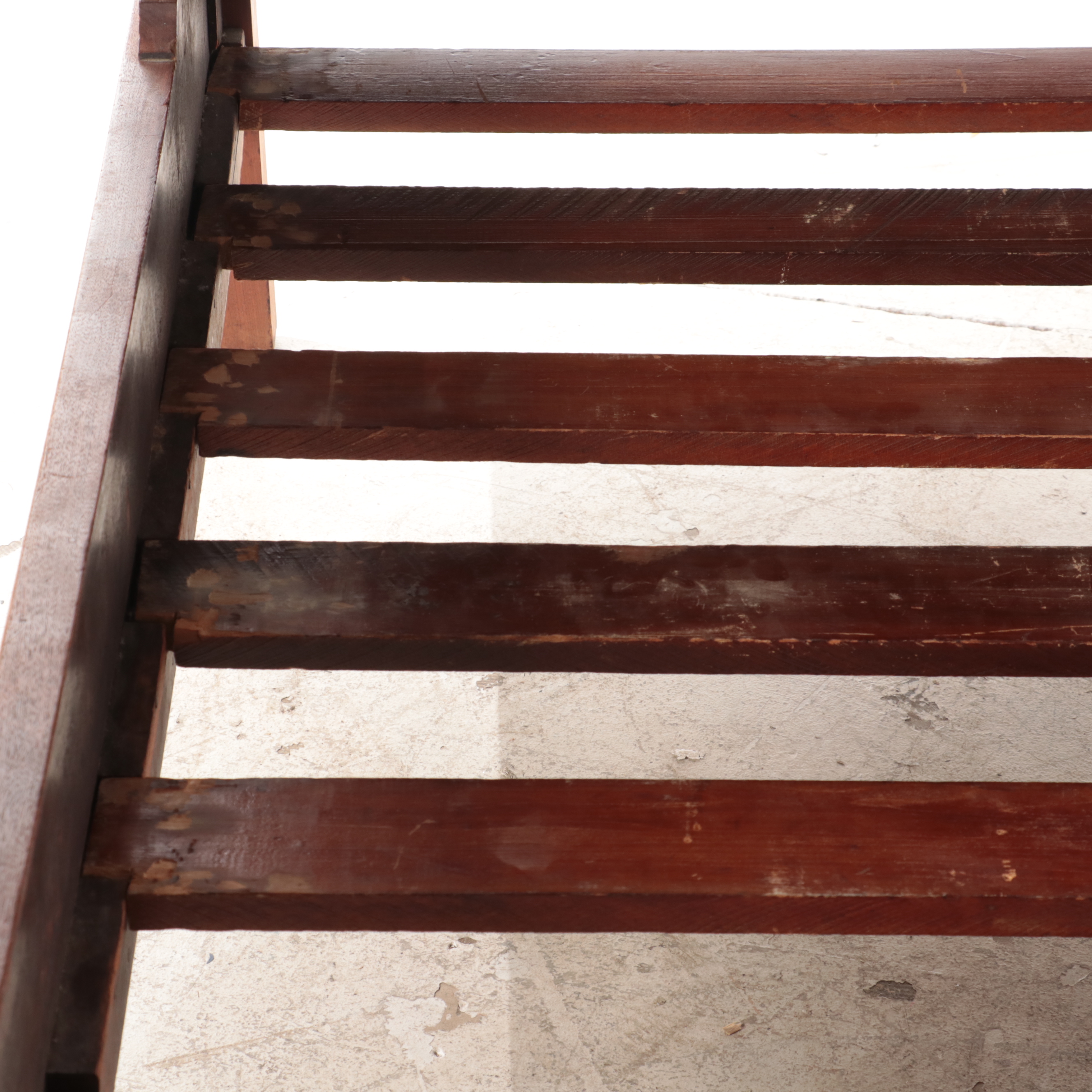 Victorian Eastlake Walnut Bed in Full Size, Late 19th Century