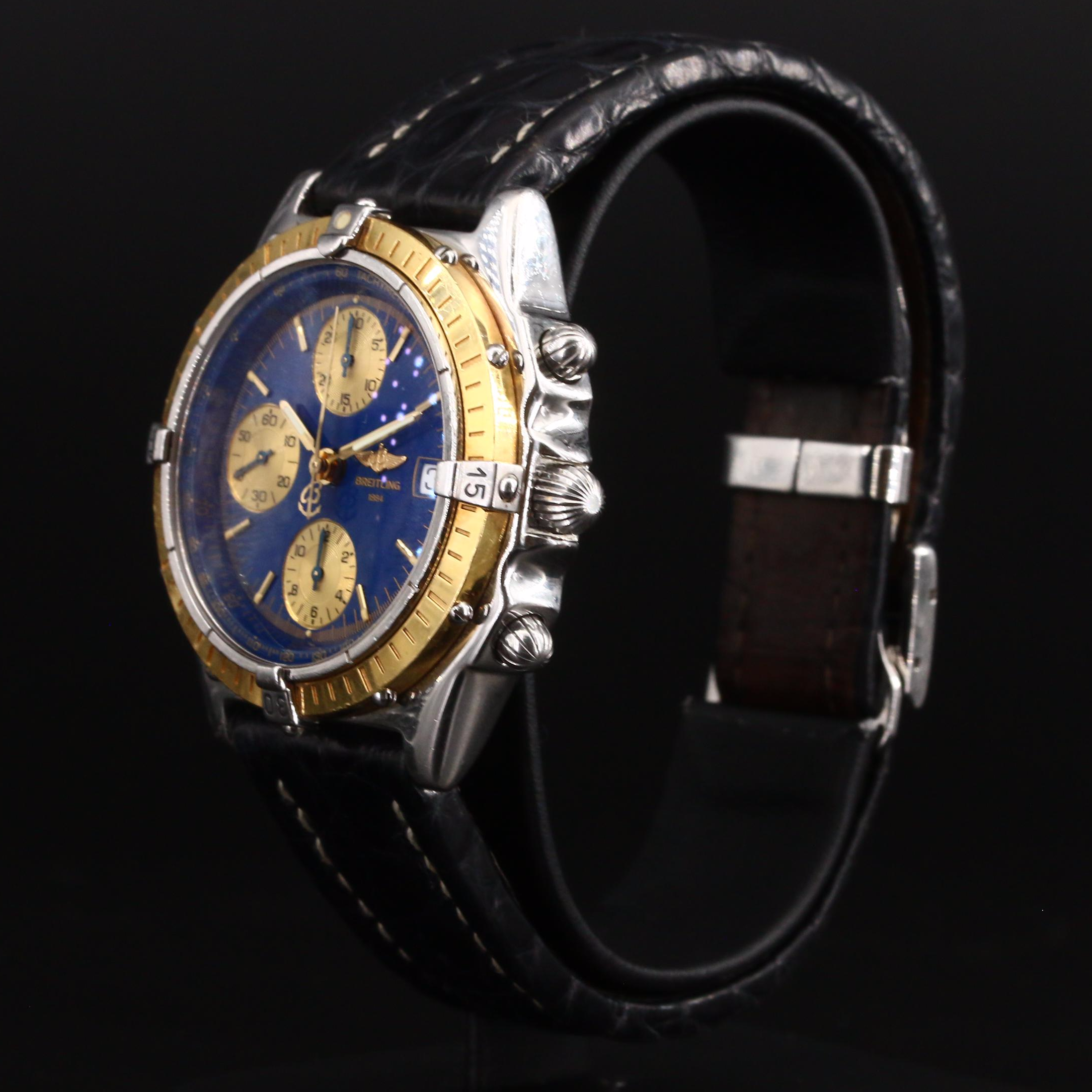 18K and Stainless Steel Breitling Chronomat Chronograph Watch