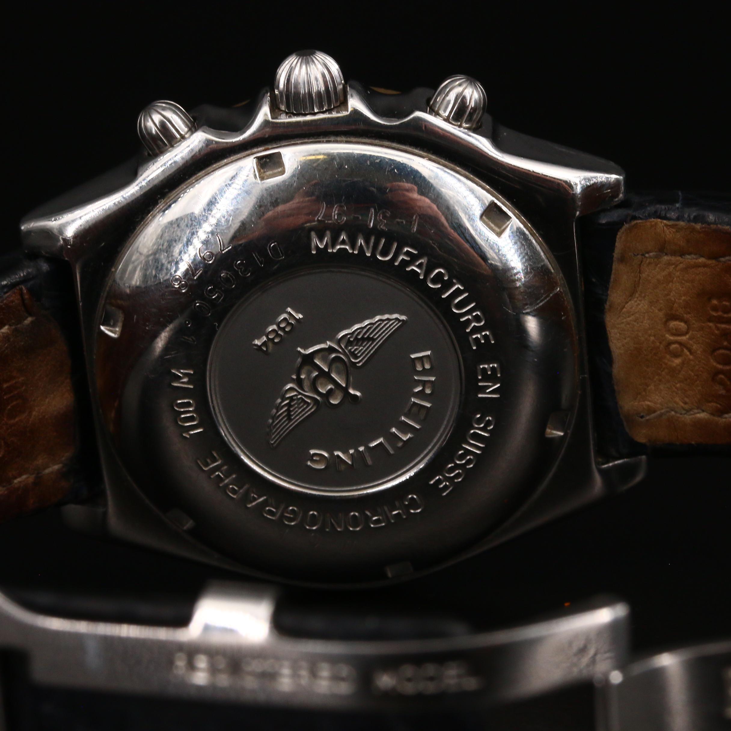 18K and Stainless Steel Breitling Chronomat Chronograph Watch