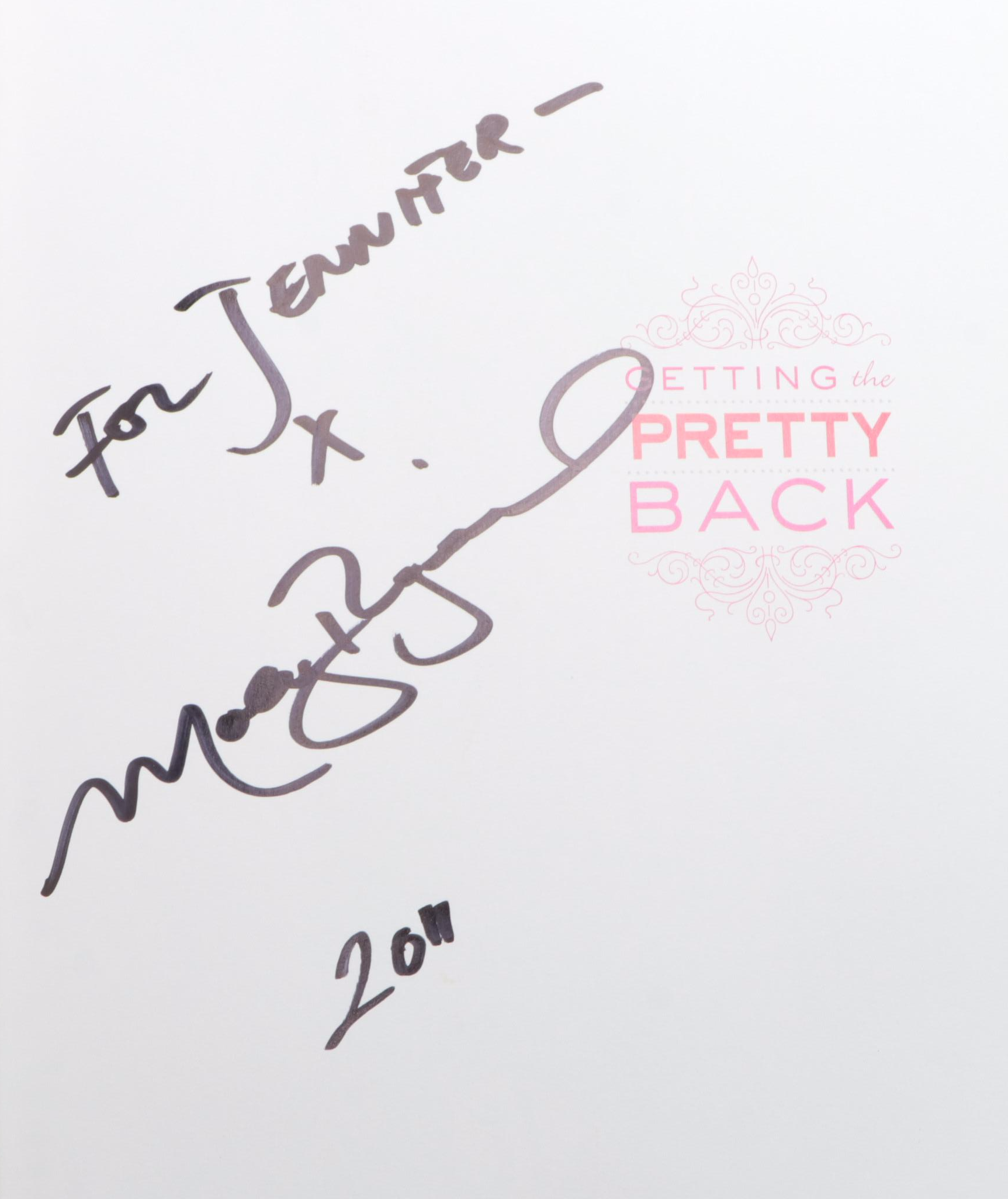 Signed First Edition "Getting the Pretty Back" by Molly Ringwald, 2010