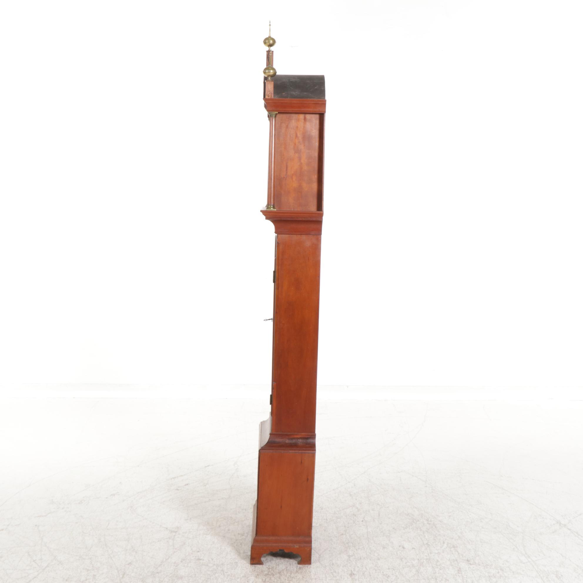 James Perrigo, Jr. Carved Cherry Tall Case Clock, Late 18th/ Early 19th Century