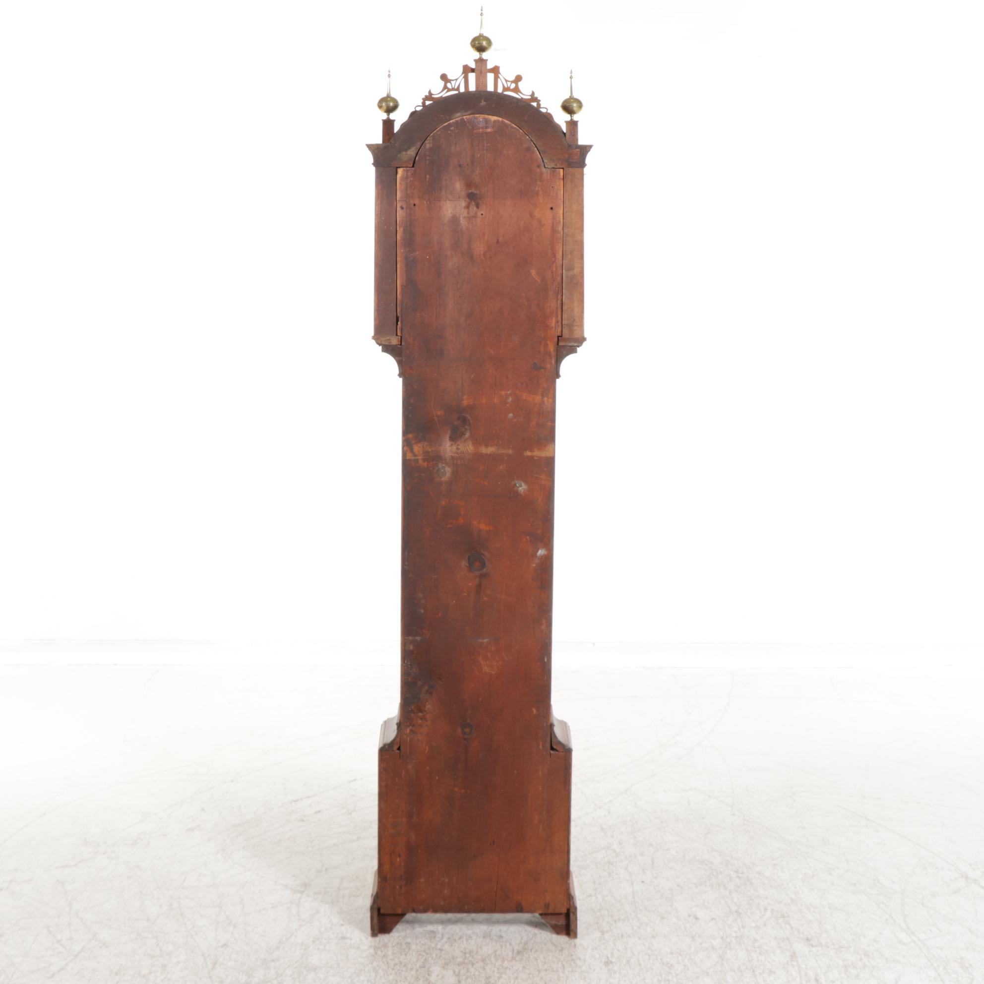 James Perrigo, Jr. Carved Cherry Tall Case Clock, Late 18th/ Early 19th Century