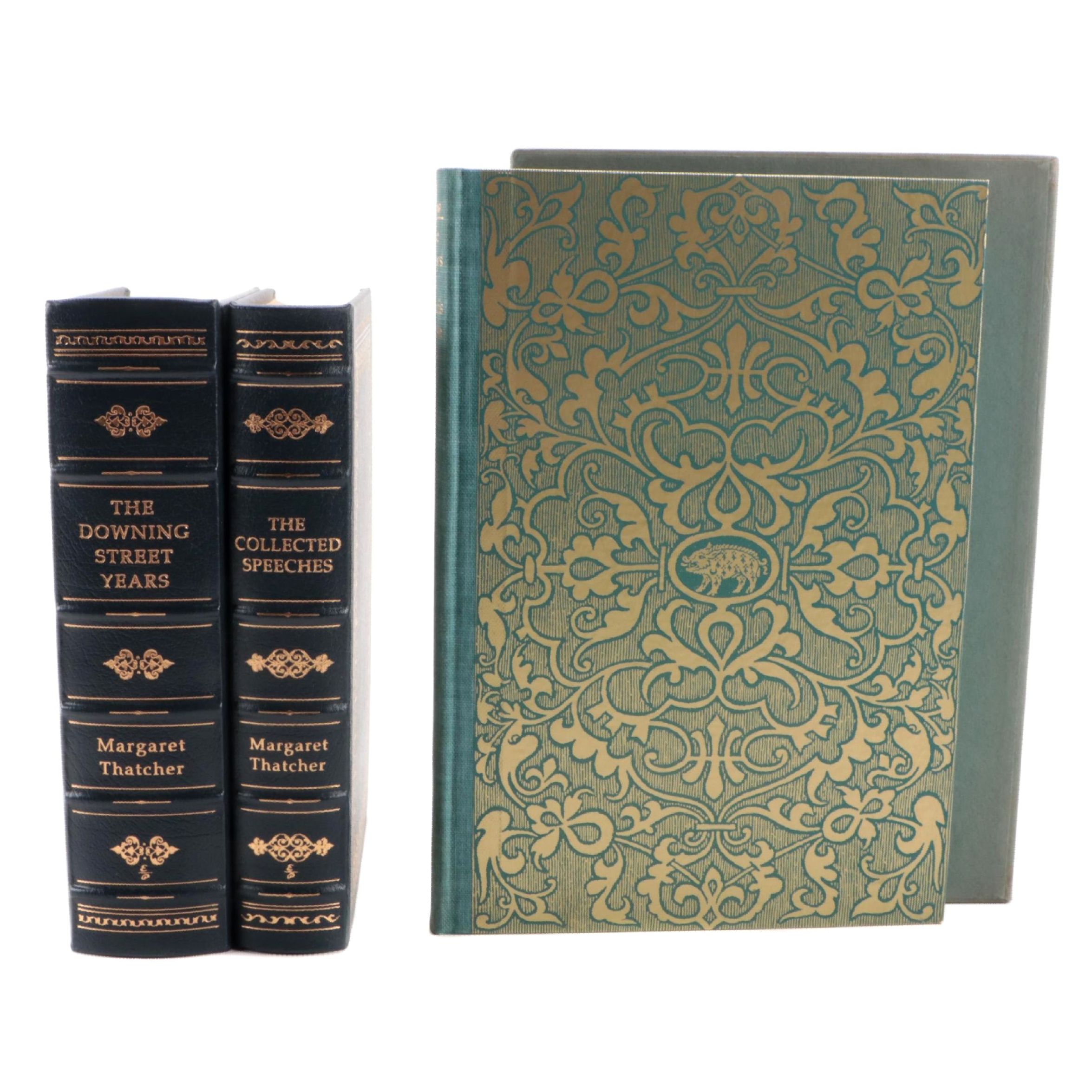 Easton Press Signed Books by Margaret Thatcher and Others