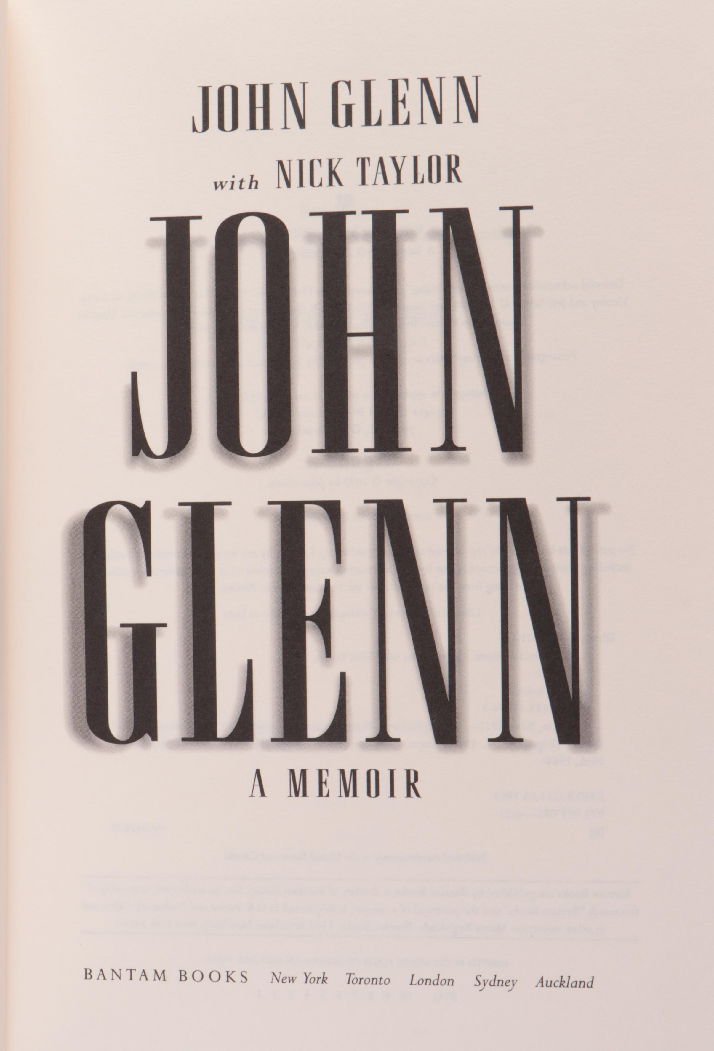 Multi-Signed First Edition "John Glenn: A Memoir" by John Glenn with Nick Taylor