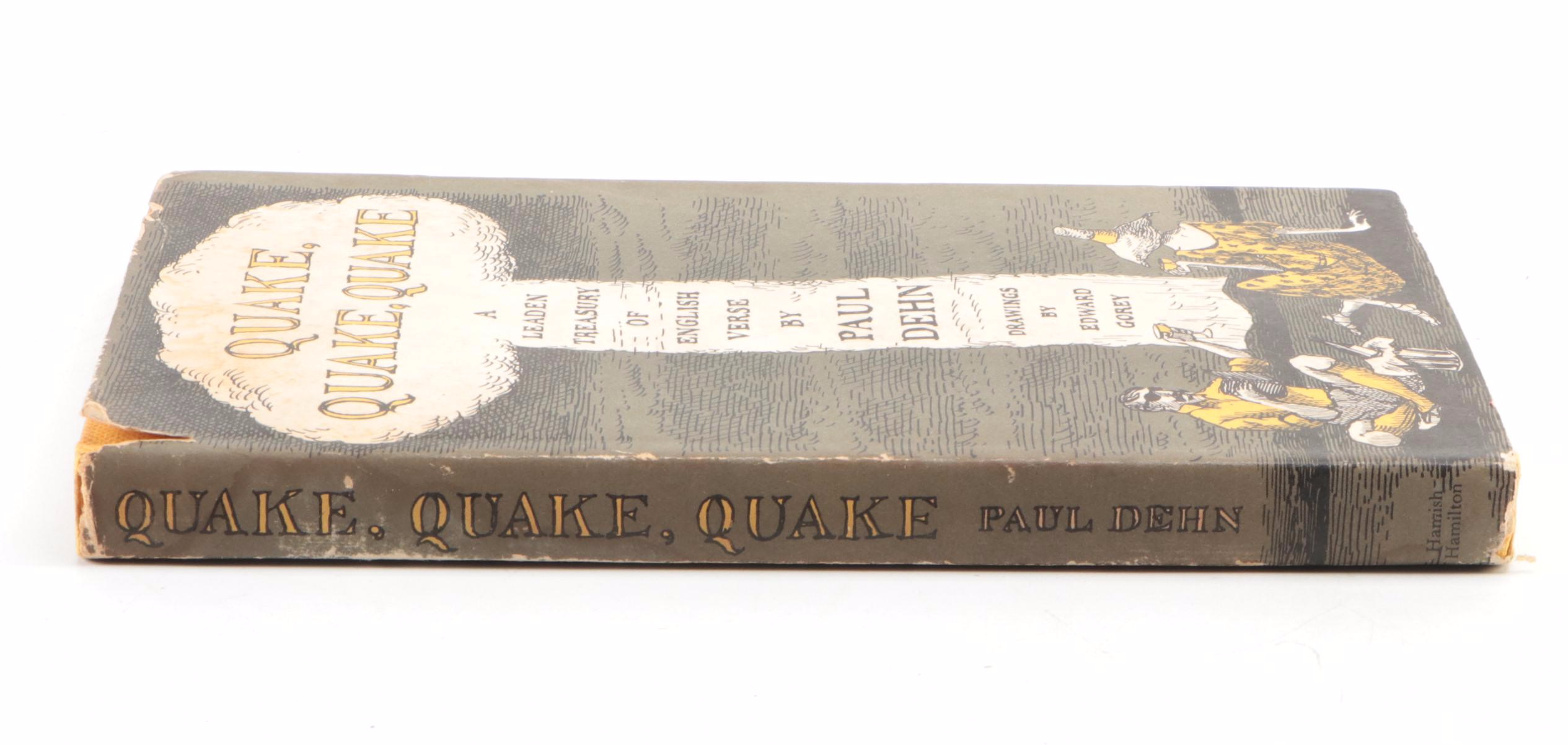 Edward Gorey Illustrated First UK Edition "Quake, Quake, Quake" by Paul Dehn