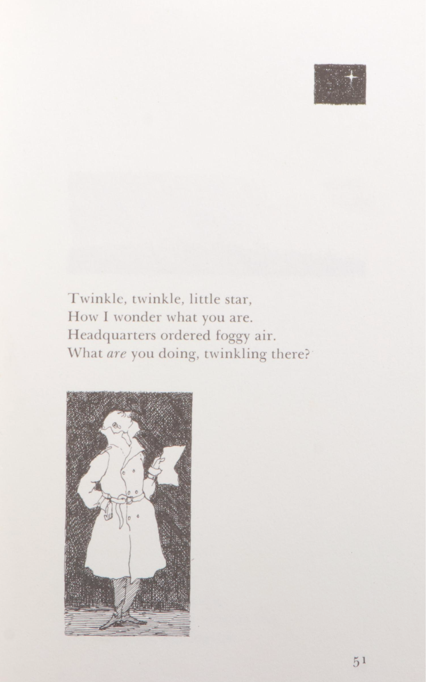 Edward Gorey Illustrated First UK Edition "Quake, Quake, Quake" by Paul Dehn