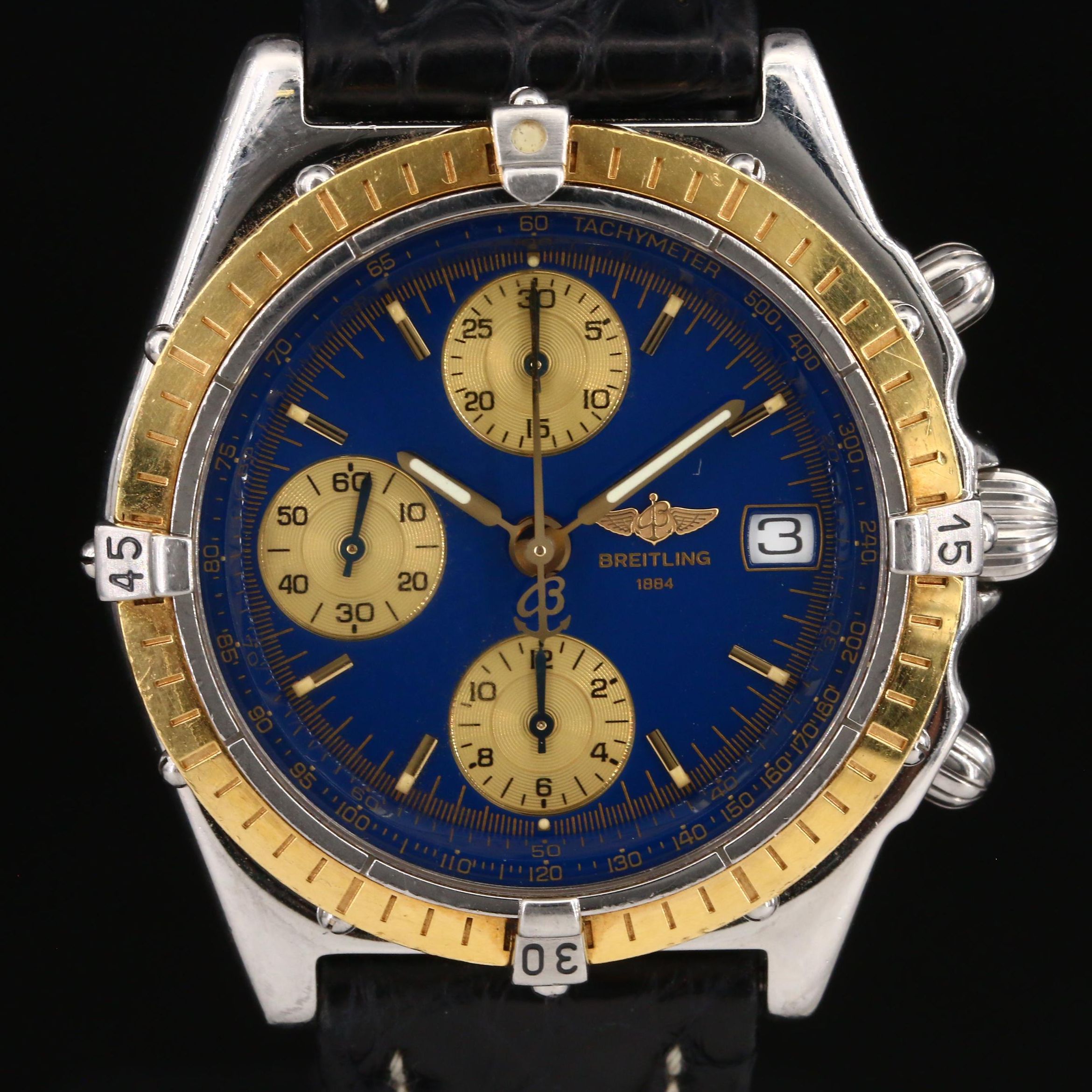 18K and Stainless Steel Breitling Chronomat Chronograph Watch