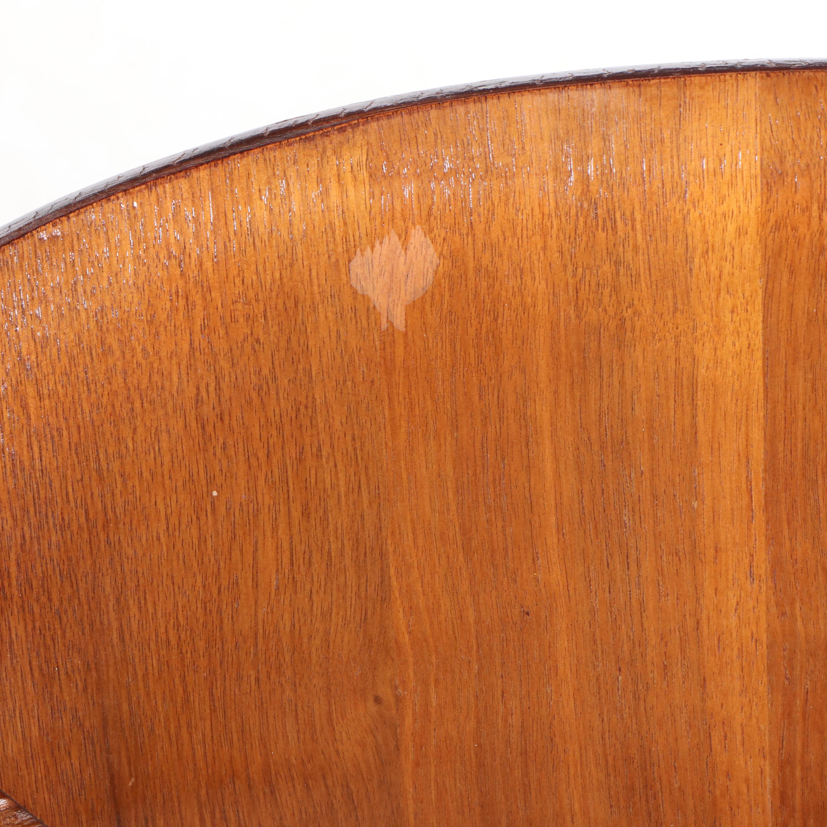 Norman Cherner for Plycraft Mid Century Modern Walnut Plywood "Pretzel" Chair