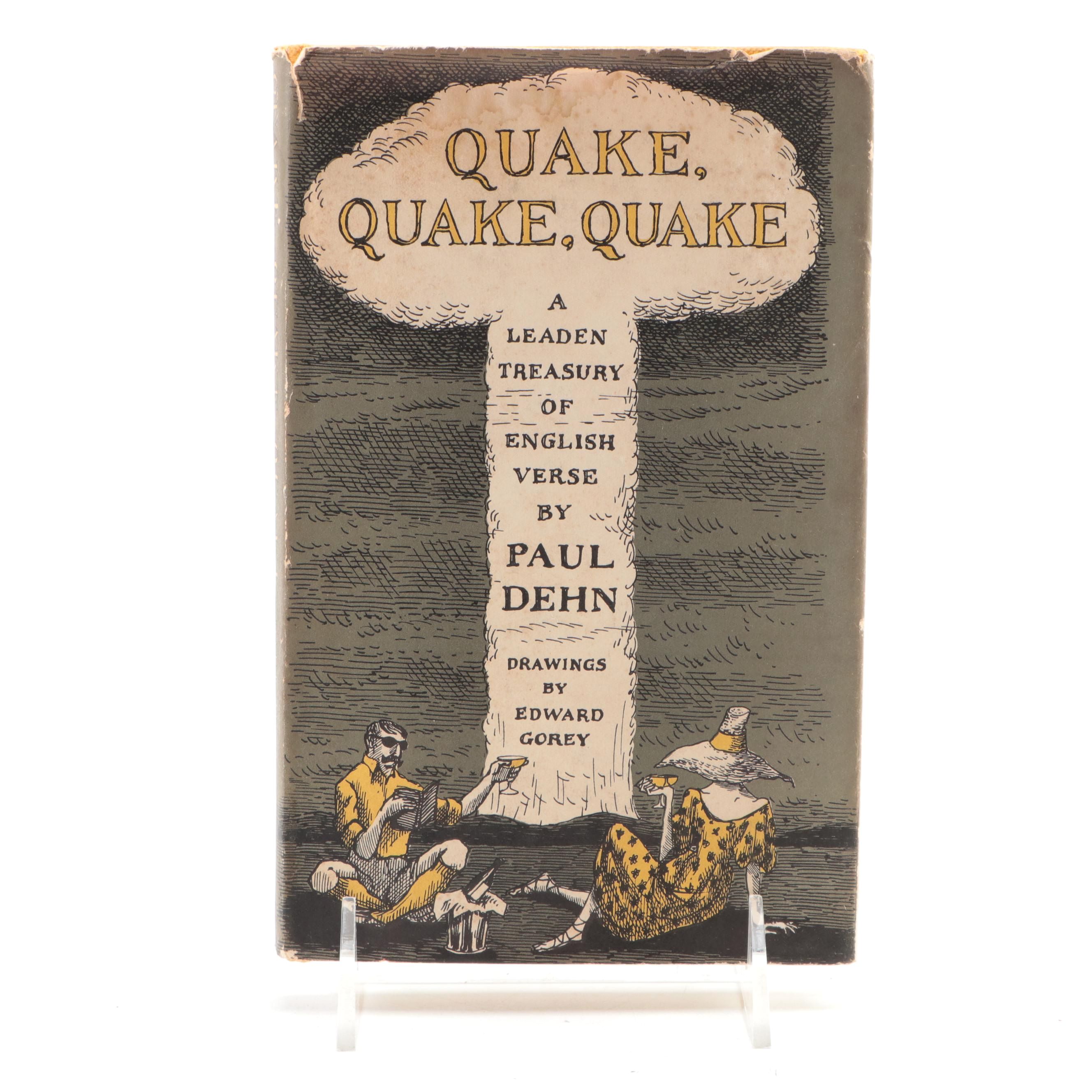 Edward Gorey Illustrated First UK Edition "Quake, Quake, Quake" by Paul Dehn