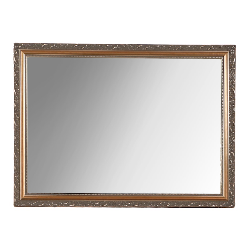 Carolina Mirror Company Rectangular Giltwood Wall Mirror, 1991