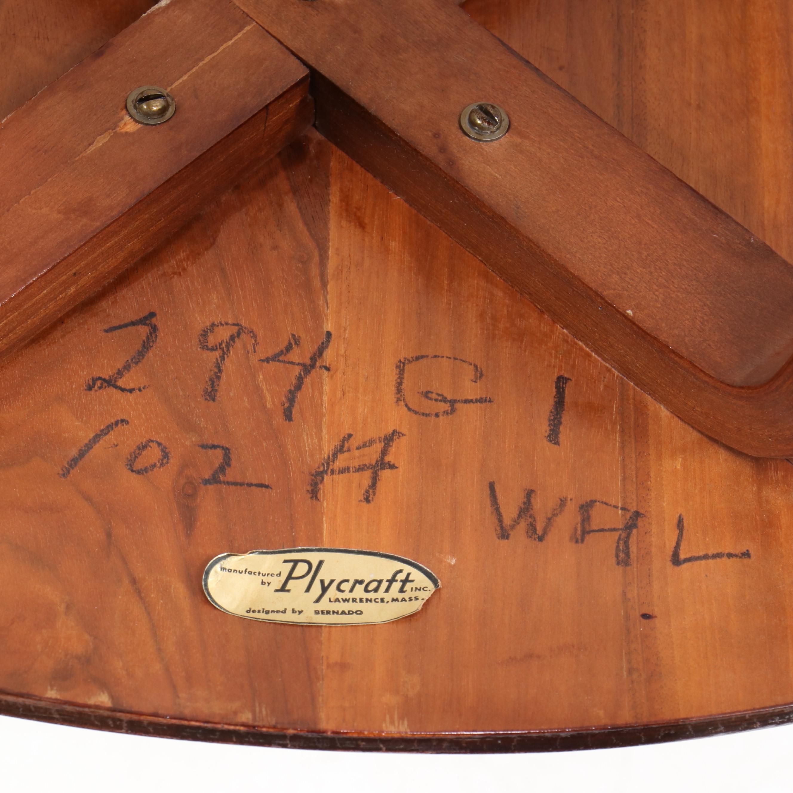 Norman Cherner for Plycraft Mid Century Modern Walnut Plywood "Pretzel" Chair