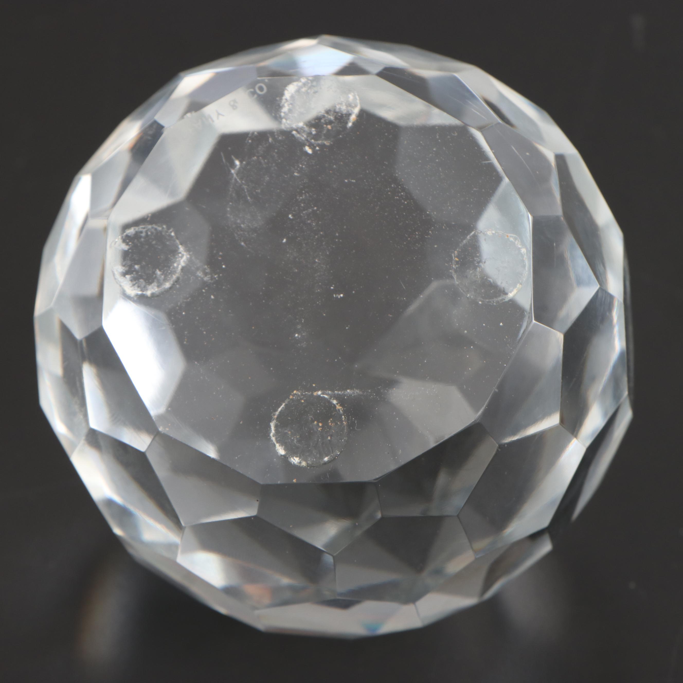 Tiffany & Co. Crystal Prism Paperweight