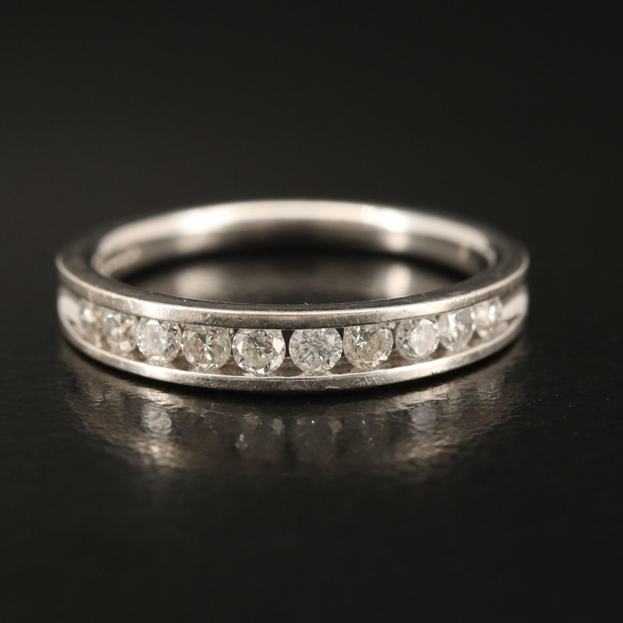 14K 0.34 CTW Diamond Channel Band