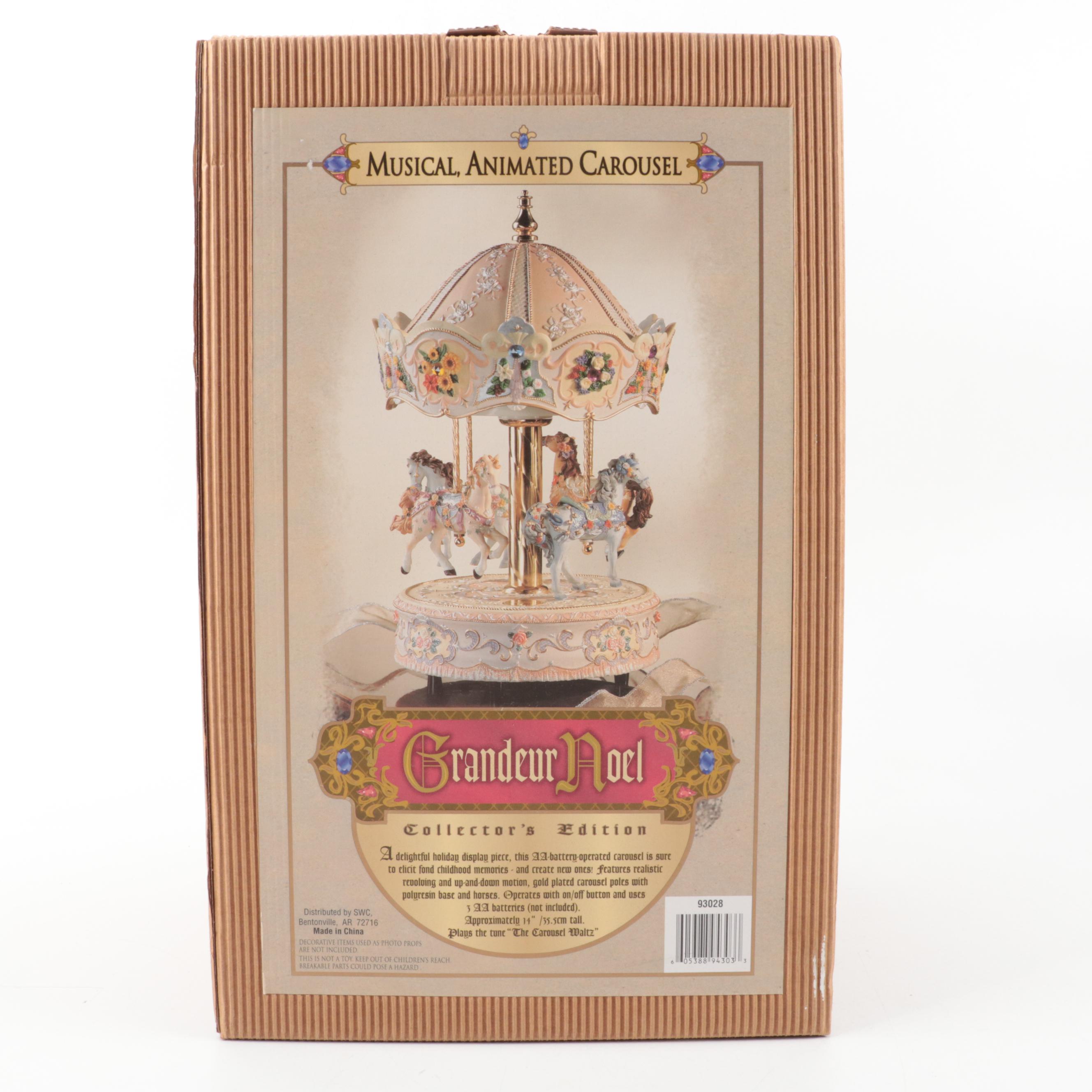 Grandeur Noel Collector's Edition Musical Animated Carousel