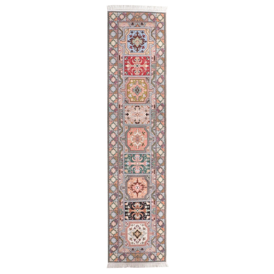 2'11 x 13'1 Hand-Knotted Moroccan Afghan Kazak Style Carpet Runner