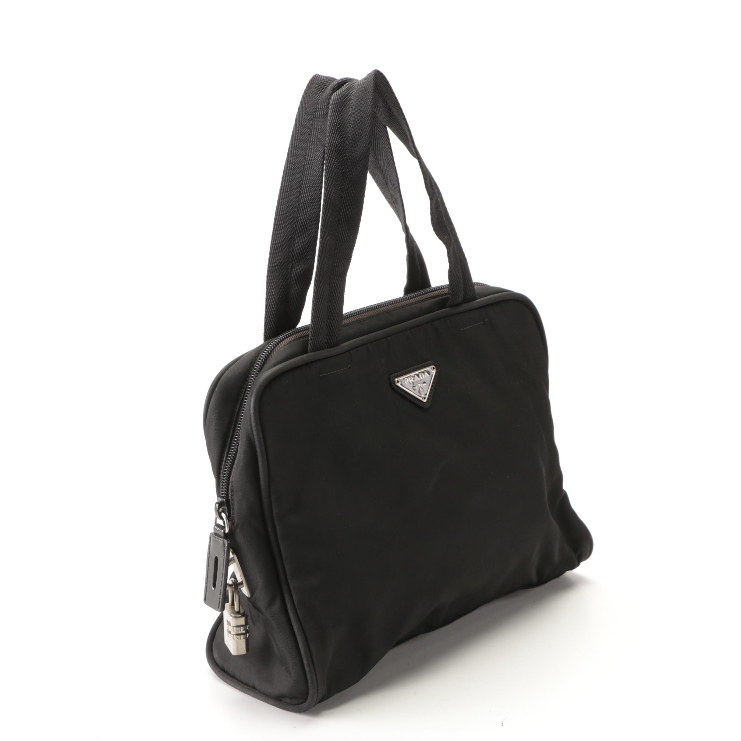 Prada Black Nylon Handbag