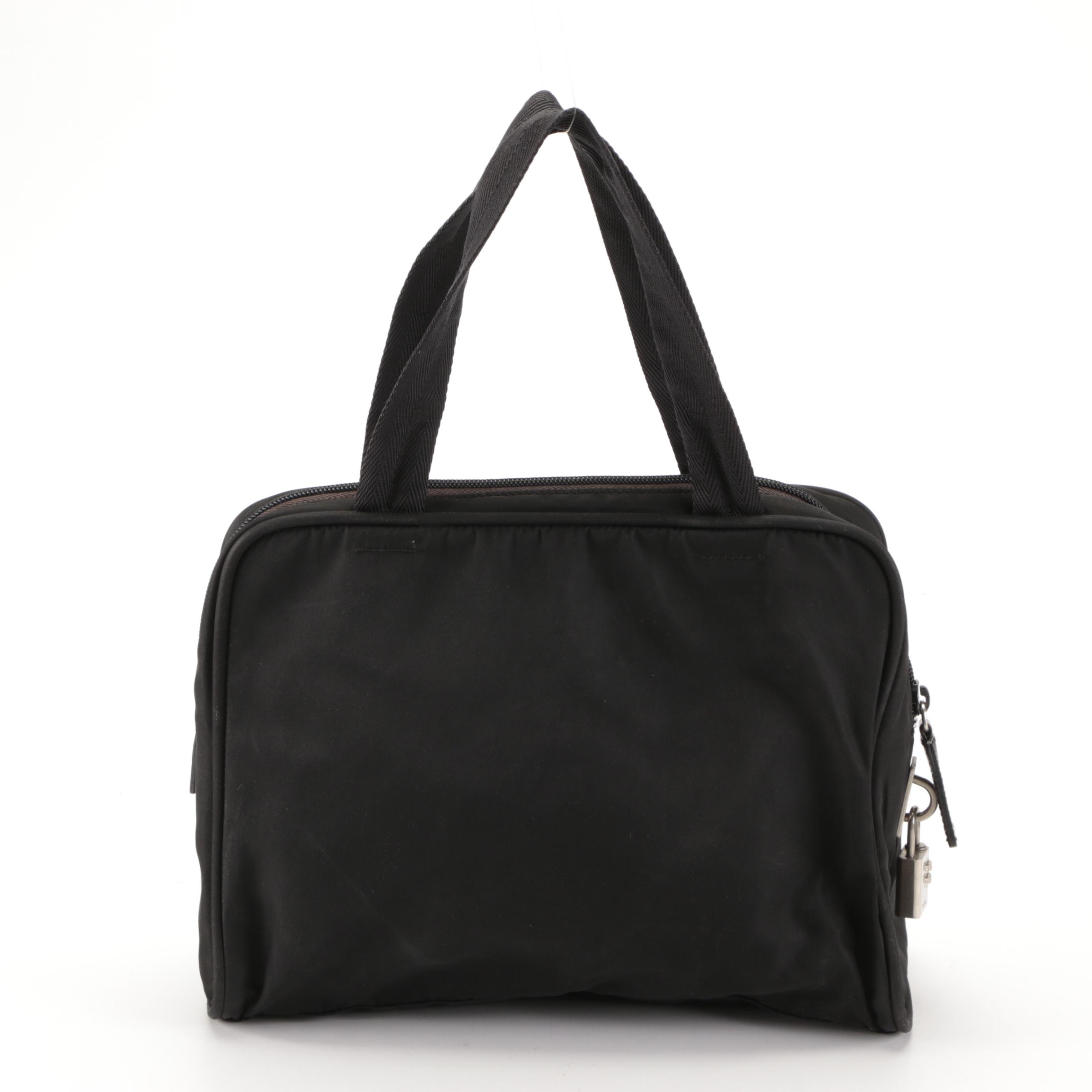 Prada Black Nylon Handbag