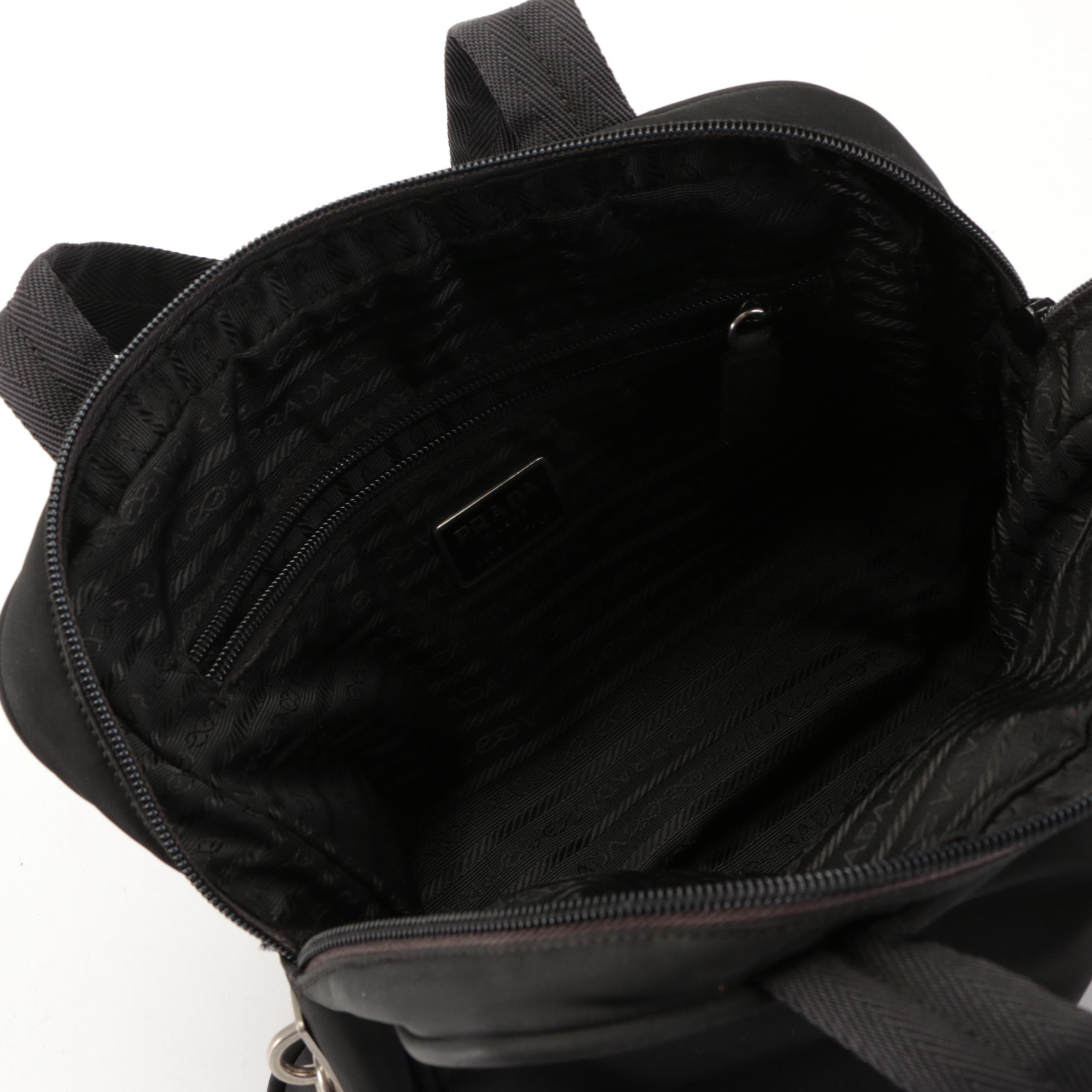 Prada Black Nylon Handbag
