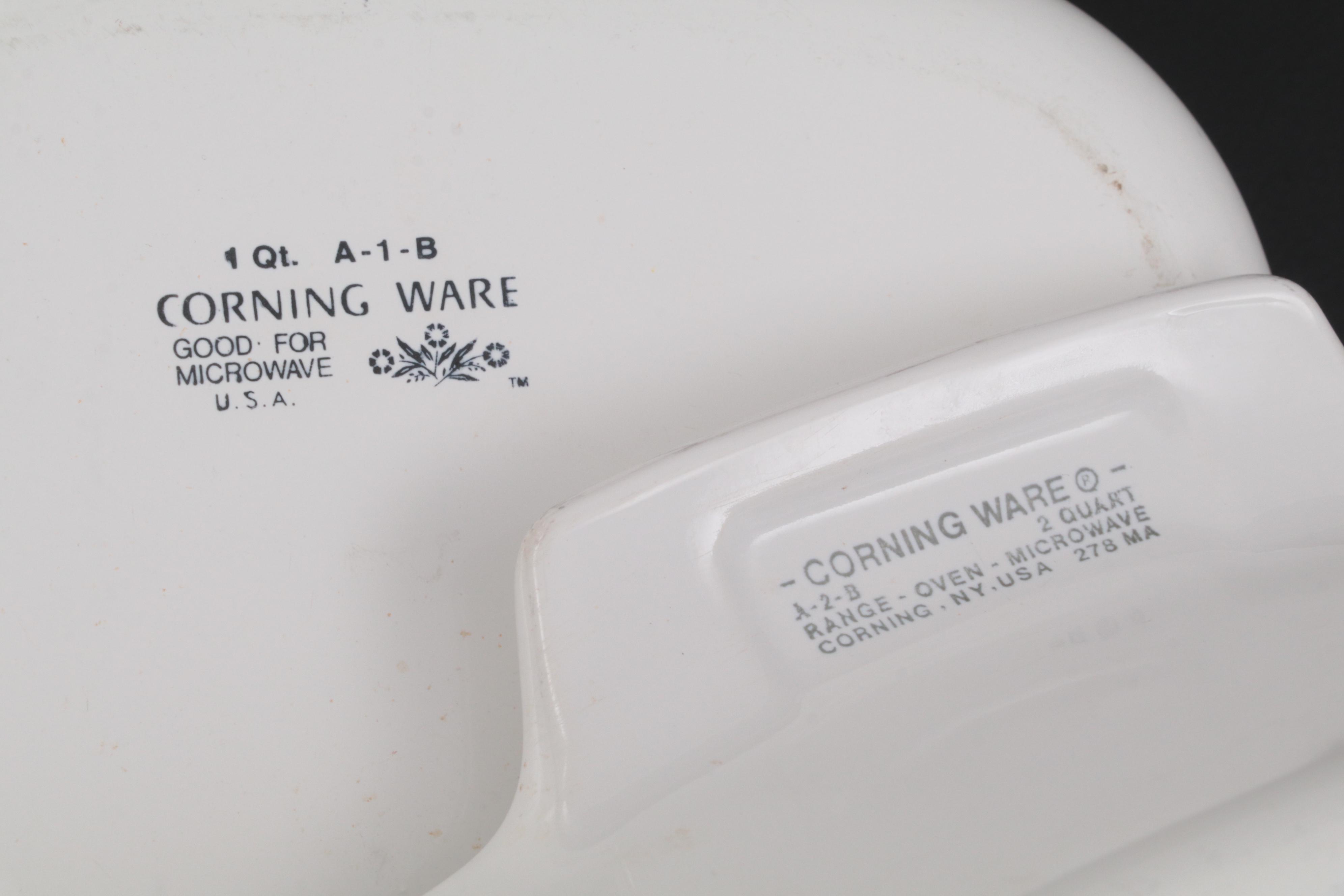 Corning Ware "Spice of Life" Ceramic Bakeware, Late 20th Century