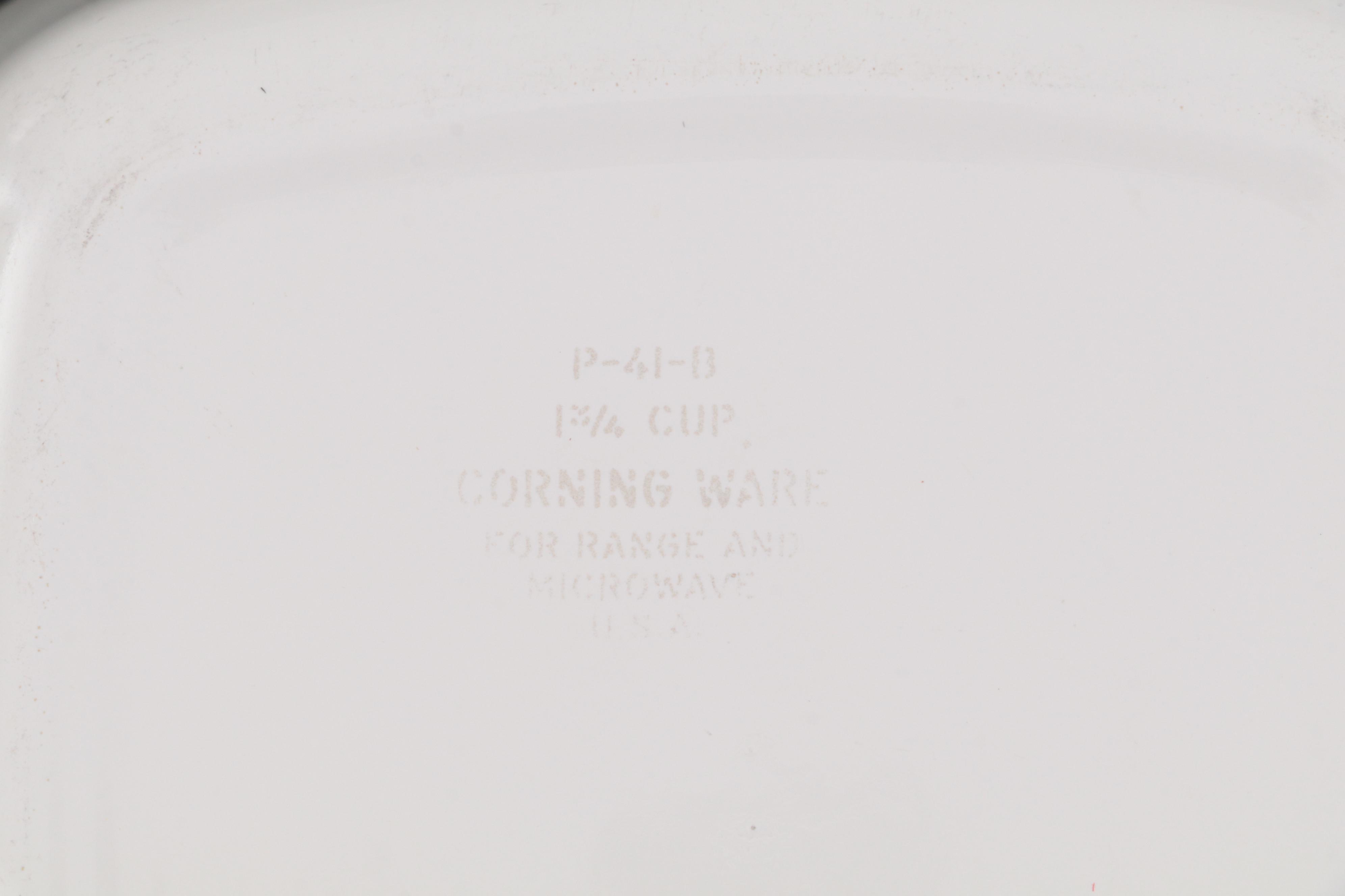 Corning Ware "Spice of Life" Ceramic Bakeware, Late 20th Century