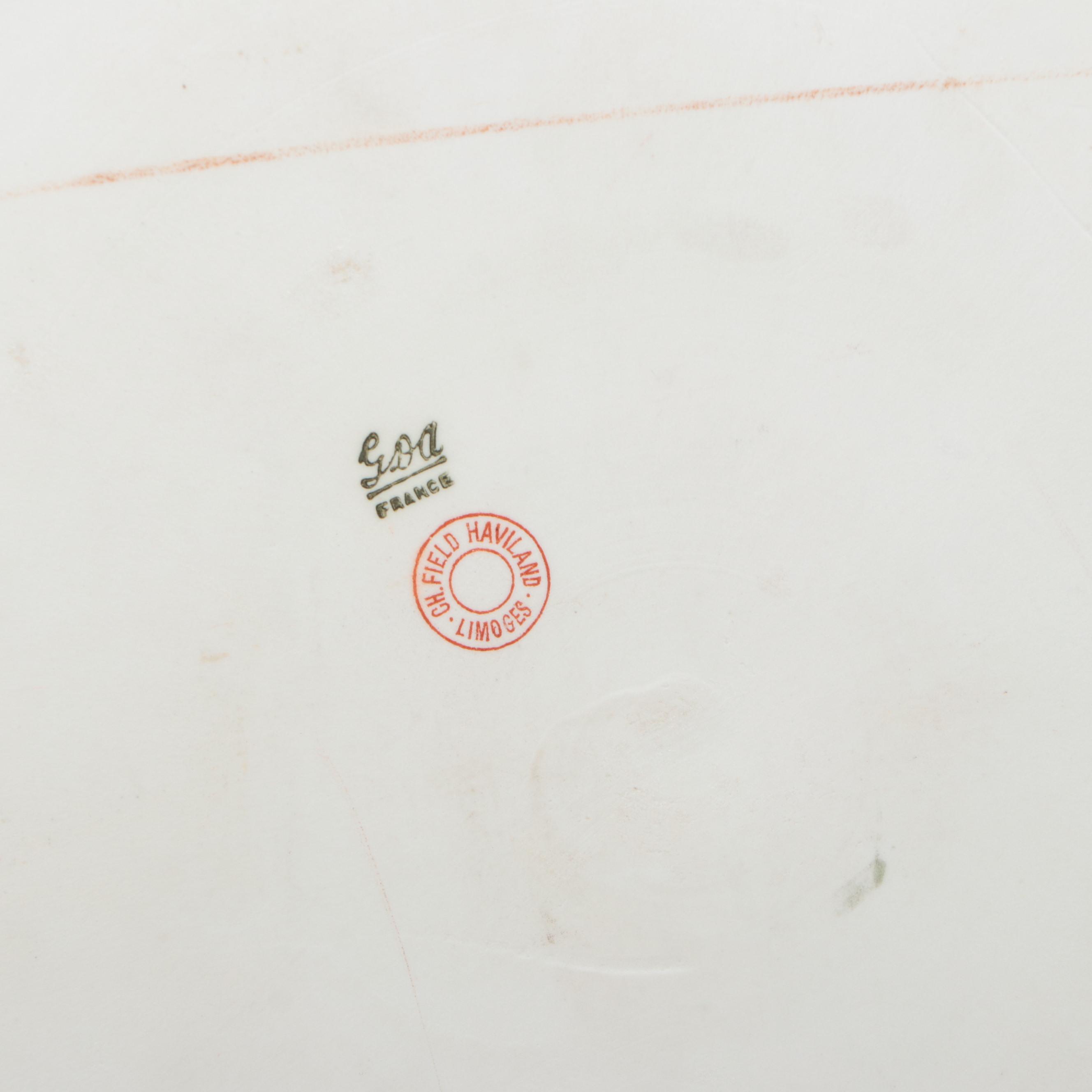 Haviland Limoges Pitcher and Tray with Other Porcelain Tableware