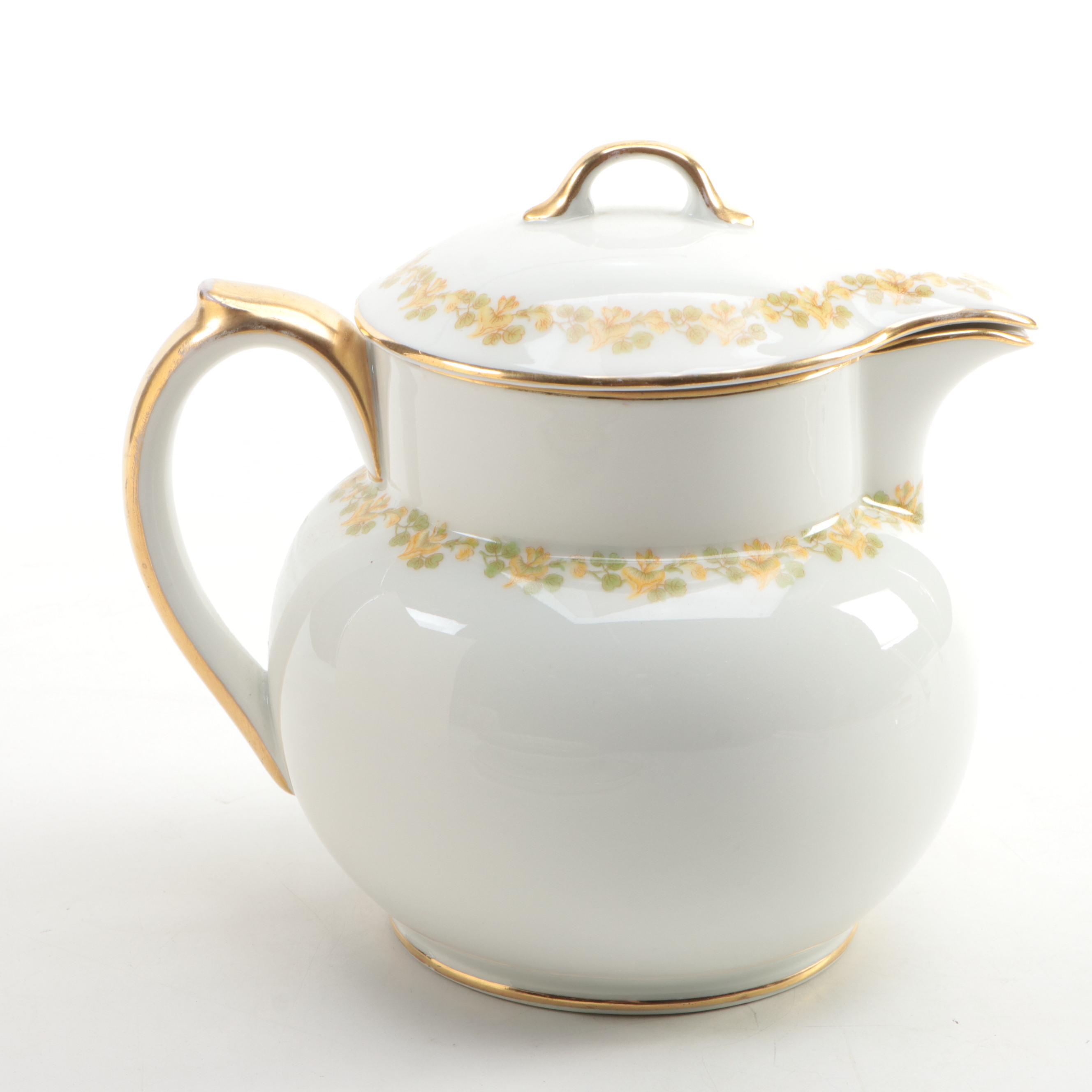 Haviland Limoges Pitcher and Tray with Other Porcelain Tableware