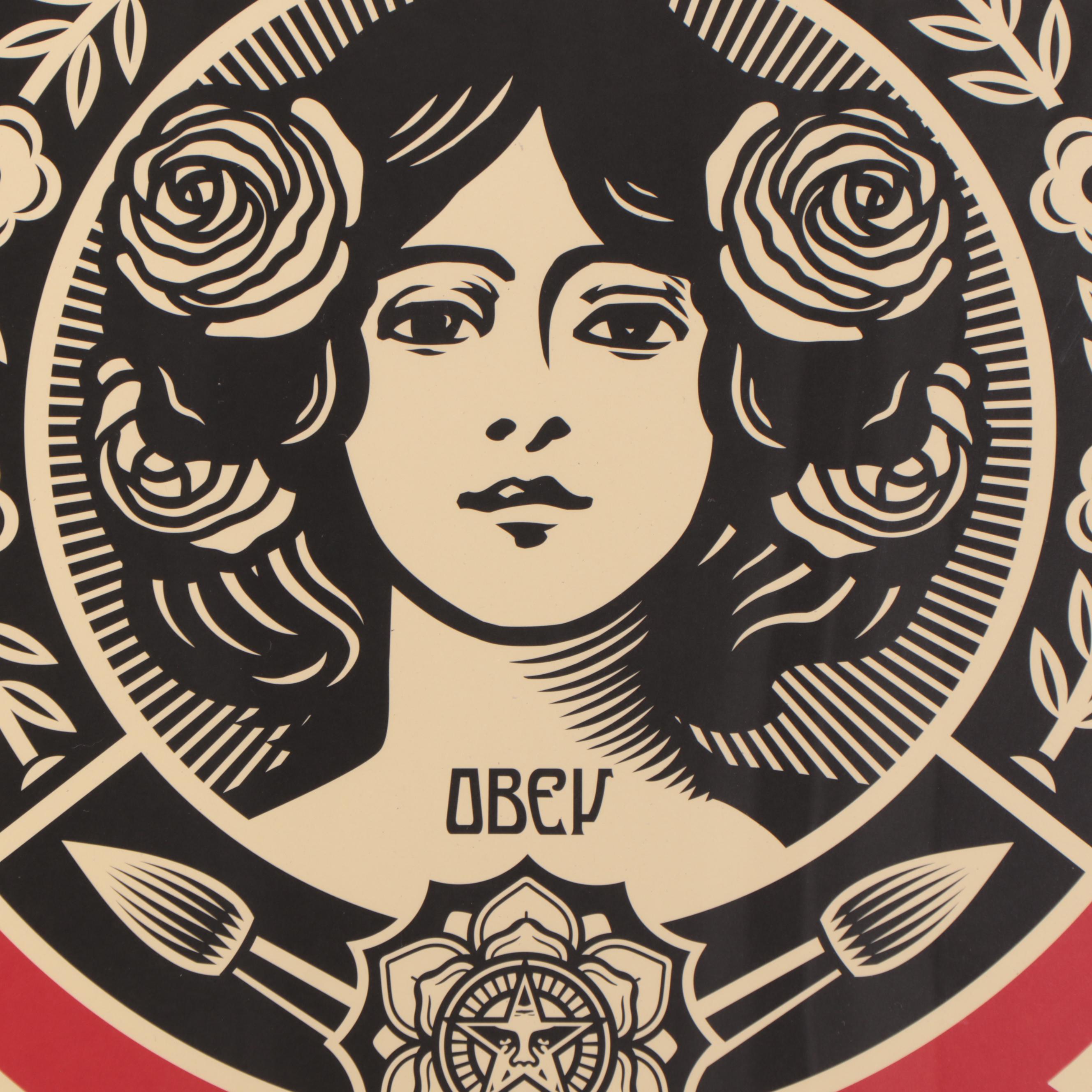 Shepard Fairey Offset Print "Make Art Not War," 21st Century