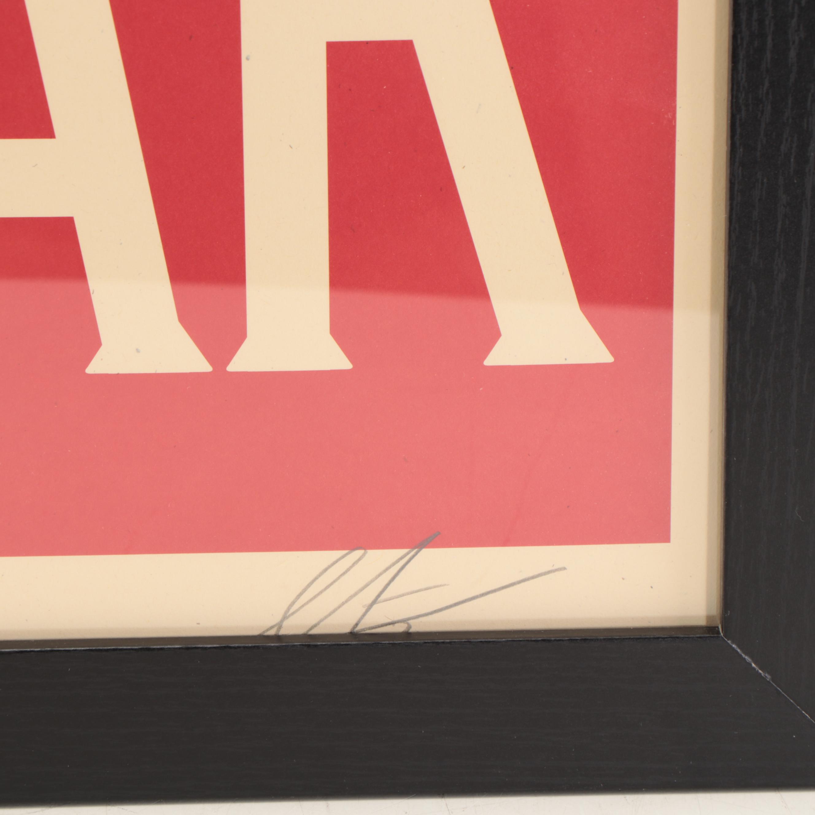 Shepard Fairey Offset Print "Make Art Not War," 21st Century