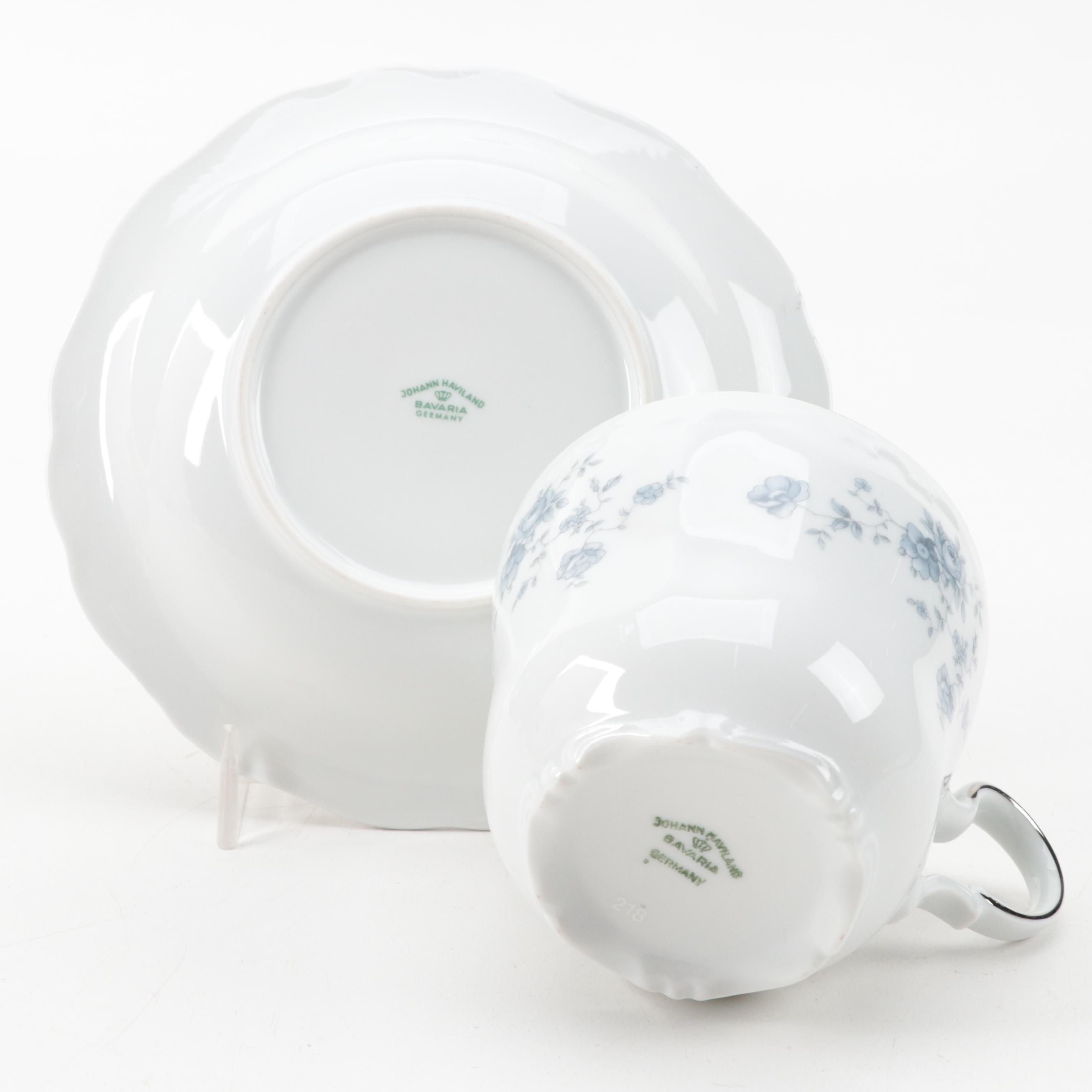 Johann Haviland "Blue Garland" Porcelain Dinnerware, 1953–1990