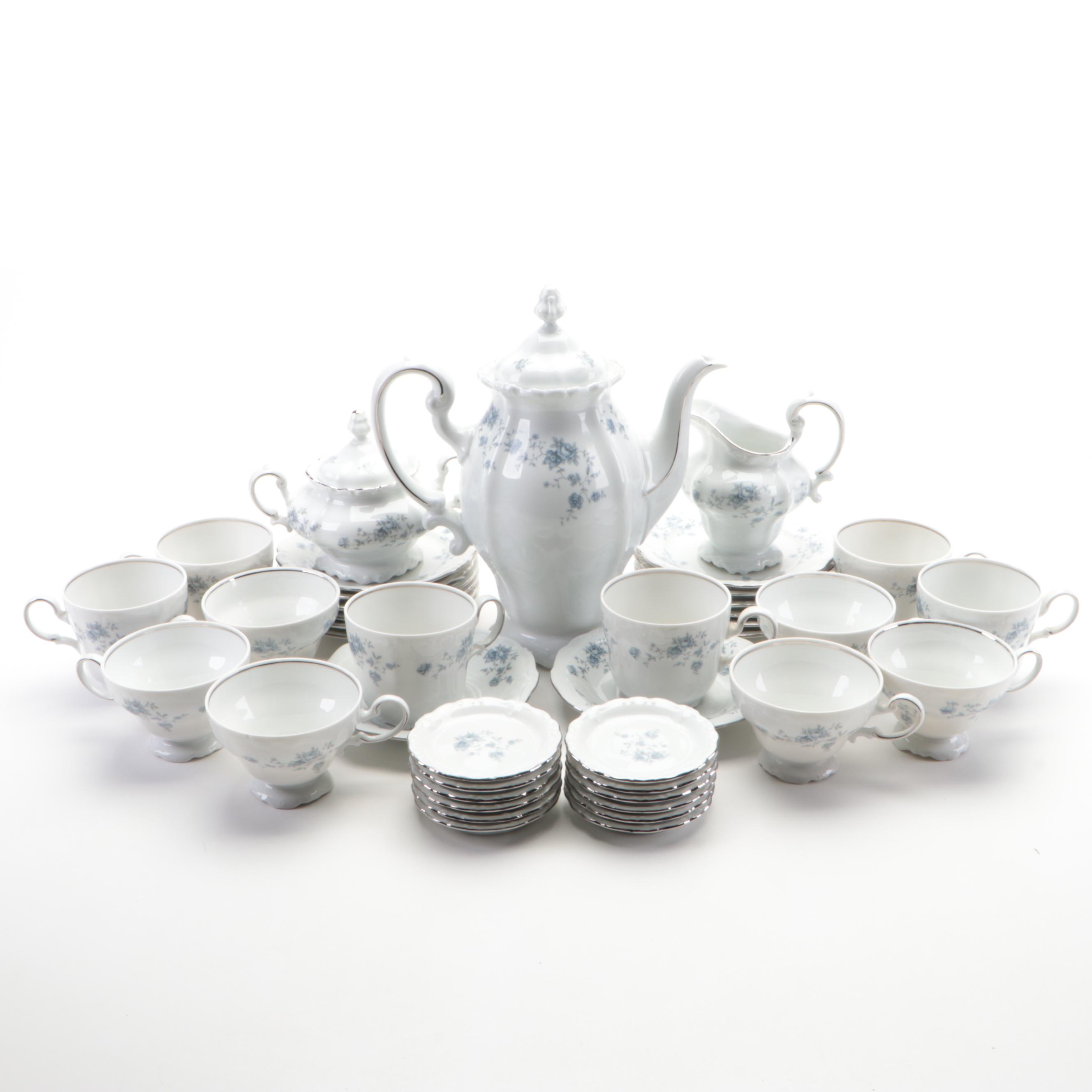 Johann Haviland "Blue Garland" Porcelain Coffee and Dessert Set, 1953–1990