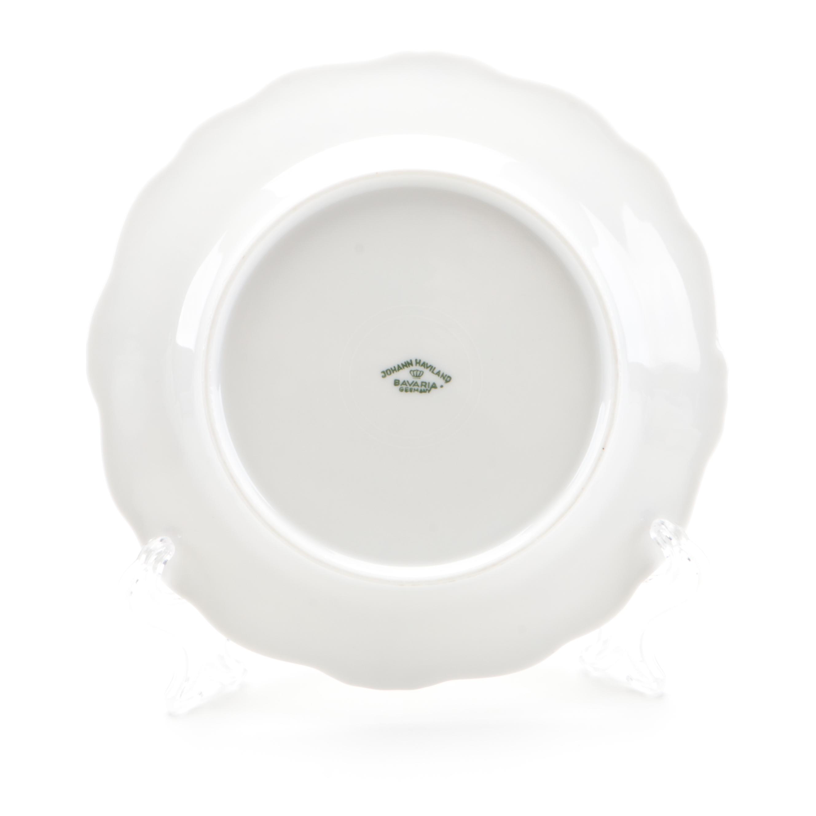 Johann Haviland "Blue Garland" Porcelain Coffee and Dessert Set, 1953–1990