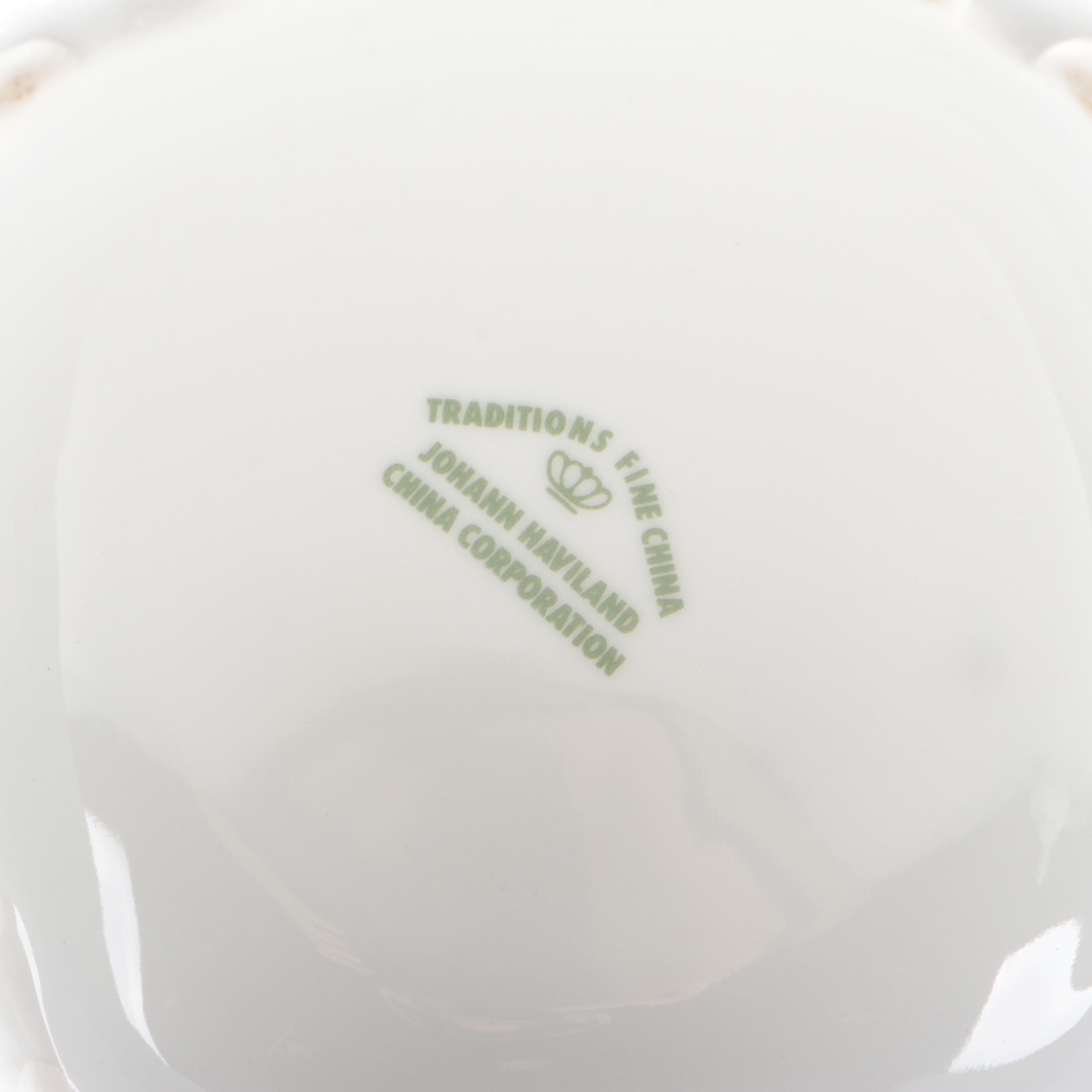 Johann Haviland "Blue Garland" Porcelain Coffee and Dessert Set, 1953–1990