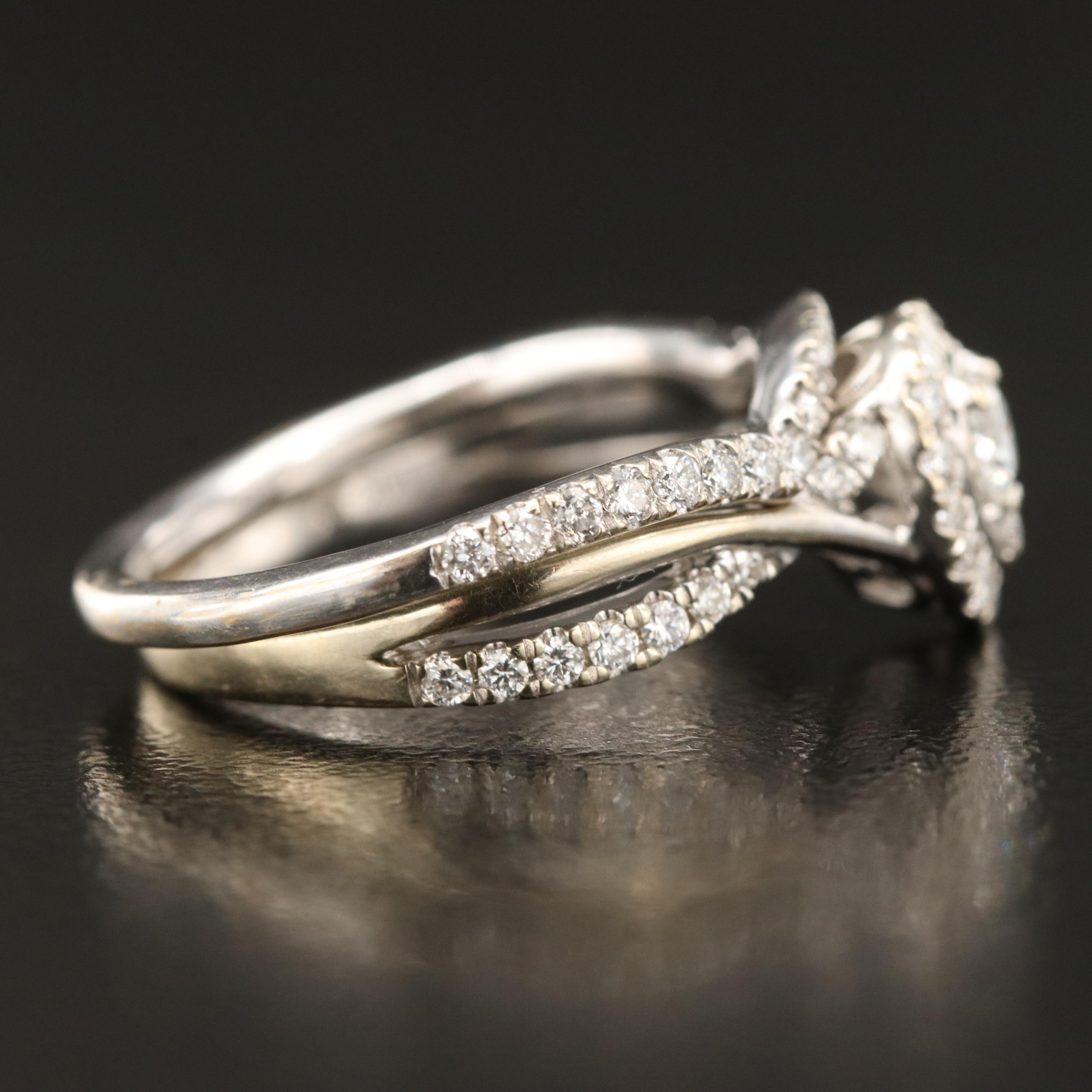 14K 0.78 CTW Diamond Ring Set