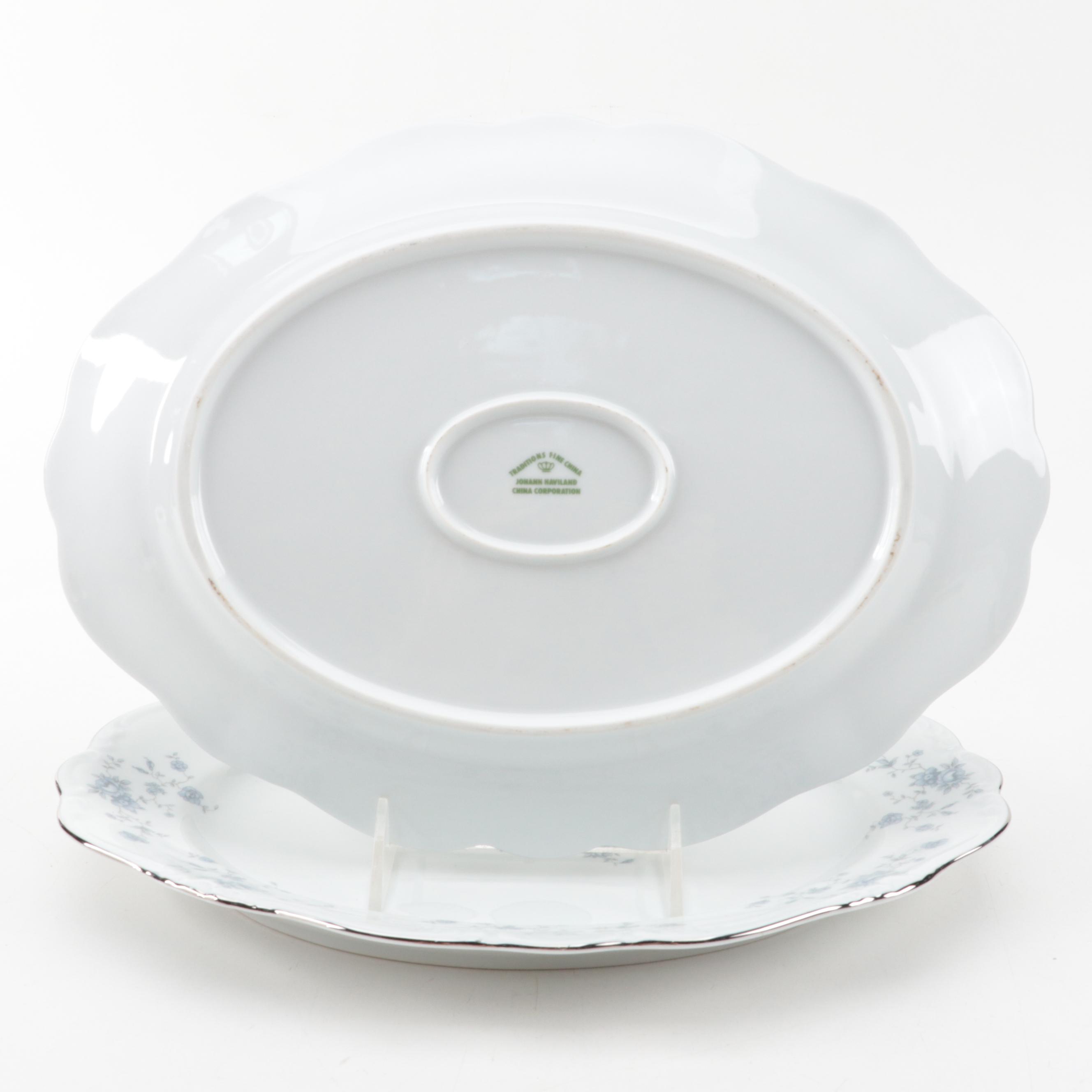 Johann Haviland "Blue Garland" Porcelain Serveware, 1953–1990