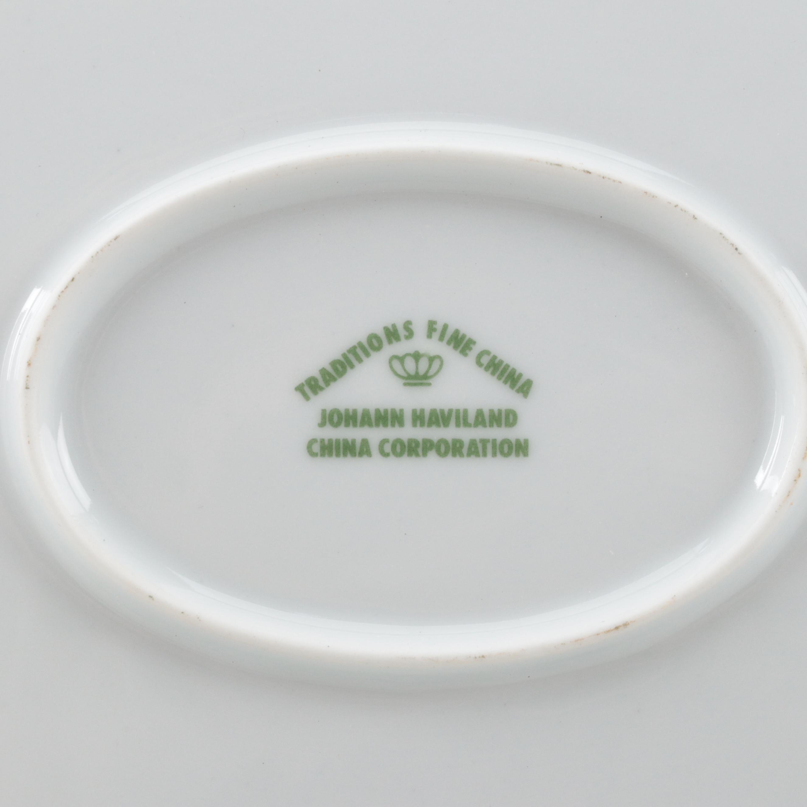 Johann Haviland "Blue Garland" Porcelain Serveware, 1953–1990